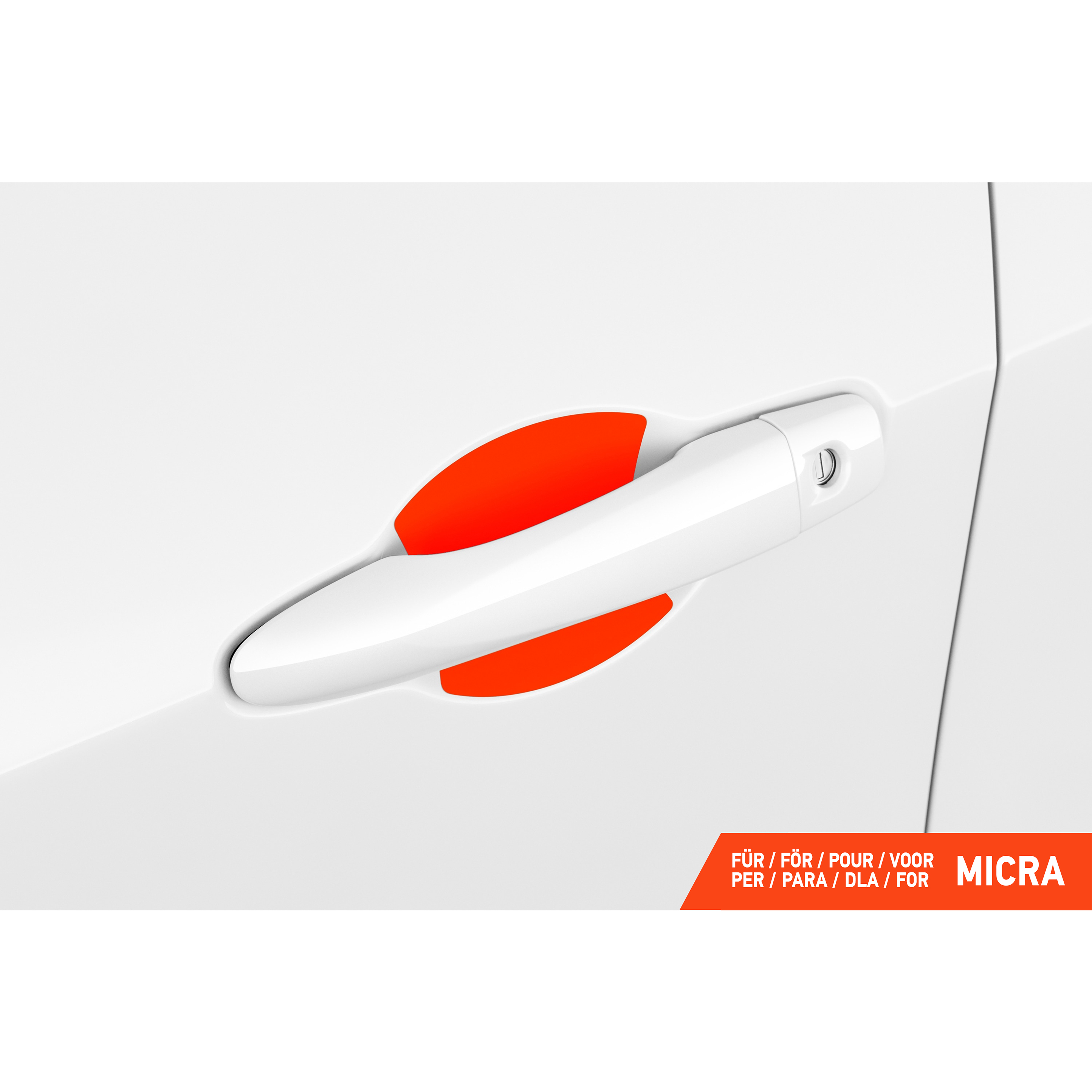 Auto Türgriffmulden Schutzfolie für Nissan Micra 5 (V) K14 I 2017 - 2023 im 4er Set