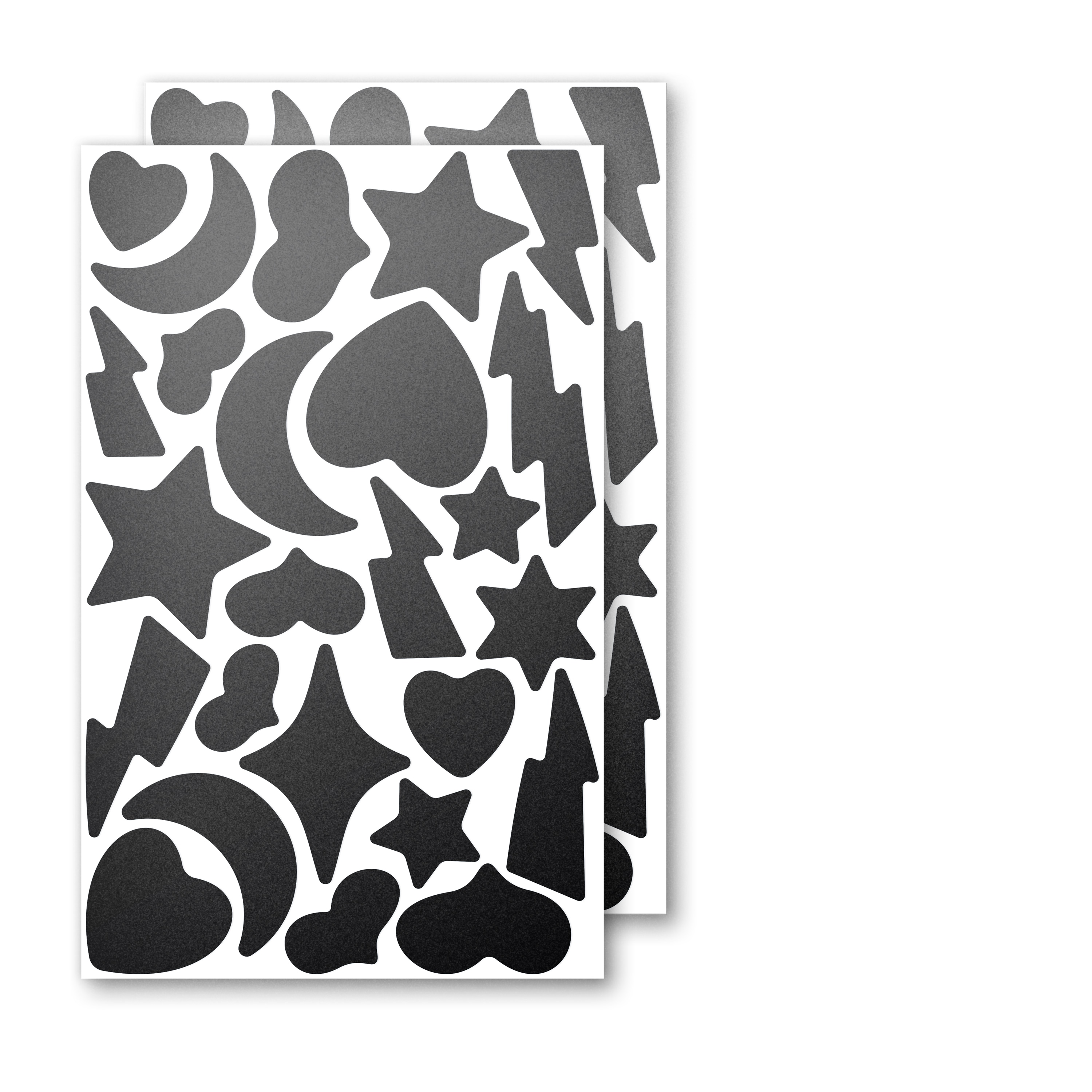 Reflektoren Sticker Set - Himmel & Herzen  - für Fahrrad Roller Kinderwagen