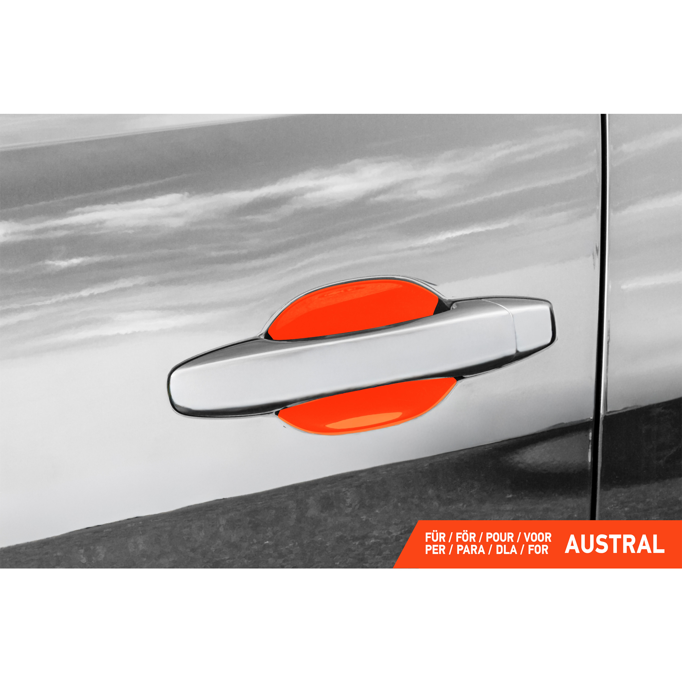 Auto Türgriffmulden Schutzfolie für Renault 5 E-Tech I 2024 - 2026 im 4er Set