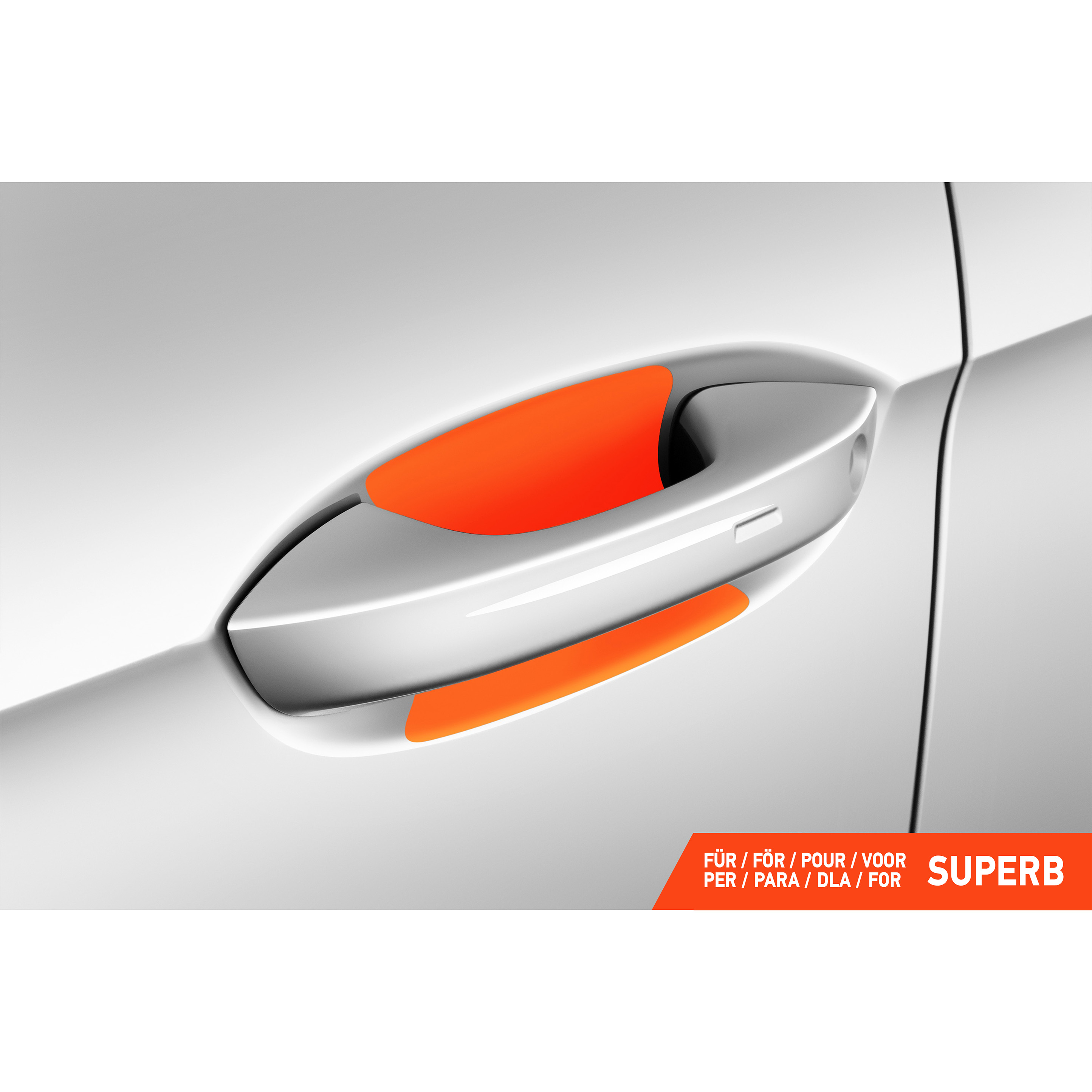 Auto Türgriffmulden Schutzfolie für Skoda Superb Combi 4 (IV) NZ5 I 2023 - 2026 im 4er Set