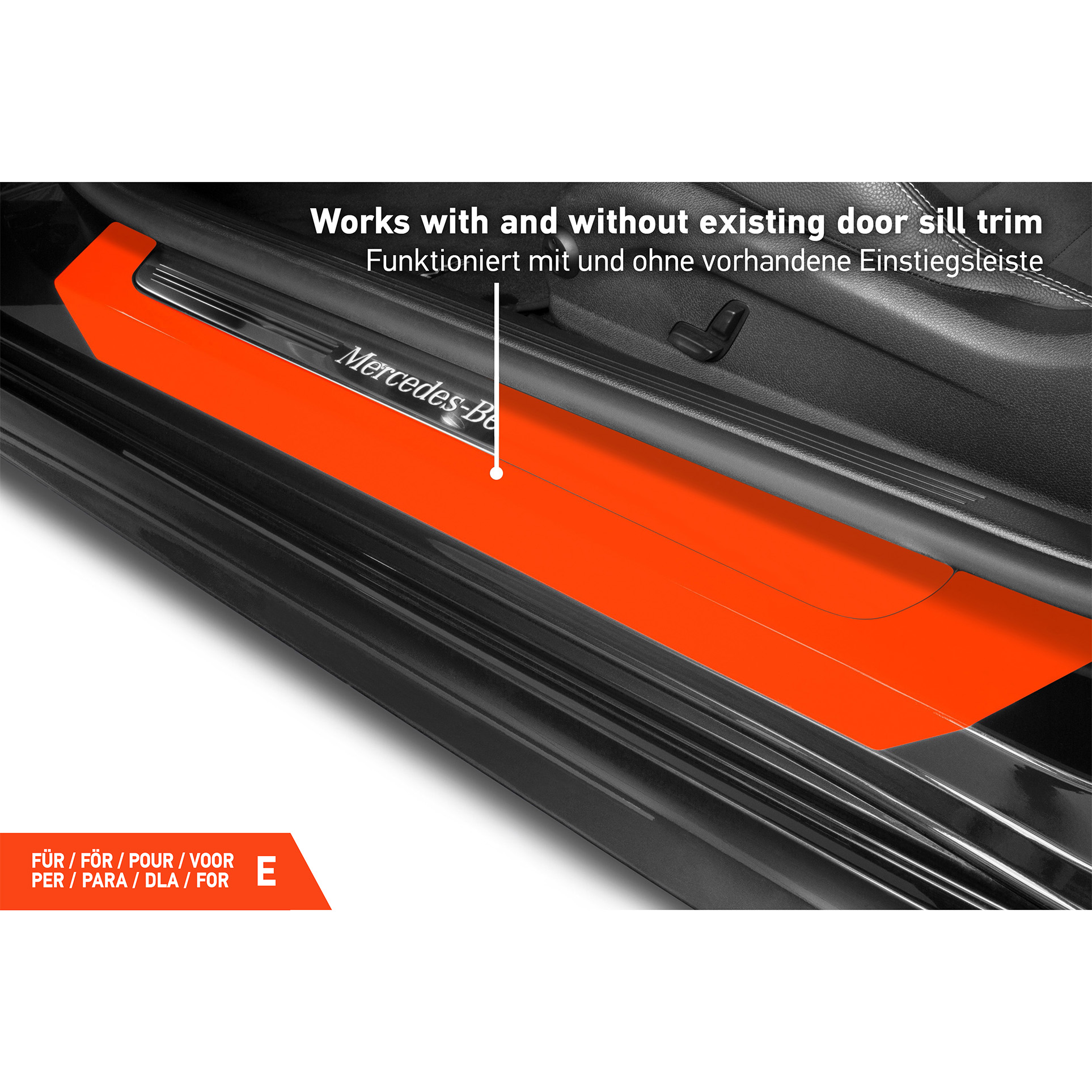 Einstiegsleisten Schutz für Mercedes Benz E-Klasse Cabrio A238 I 2017 - 2023 im 2er Set