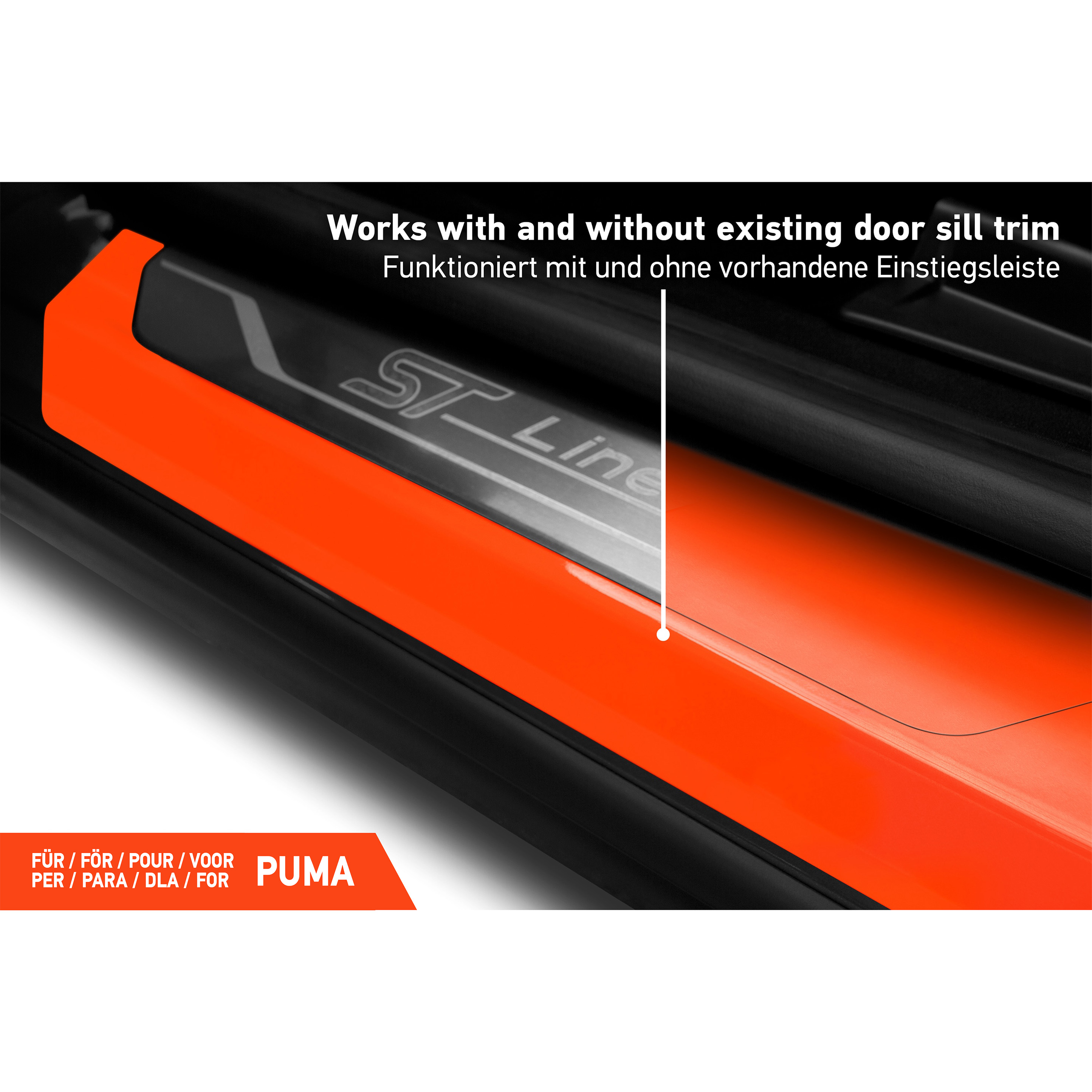 Einstiegsleisten Schutz für Ford Puma I 2019 - 2026 im 4er Set