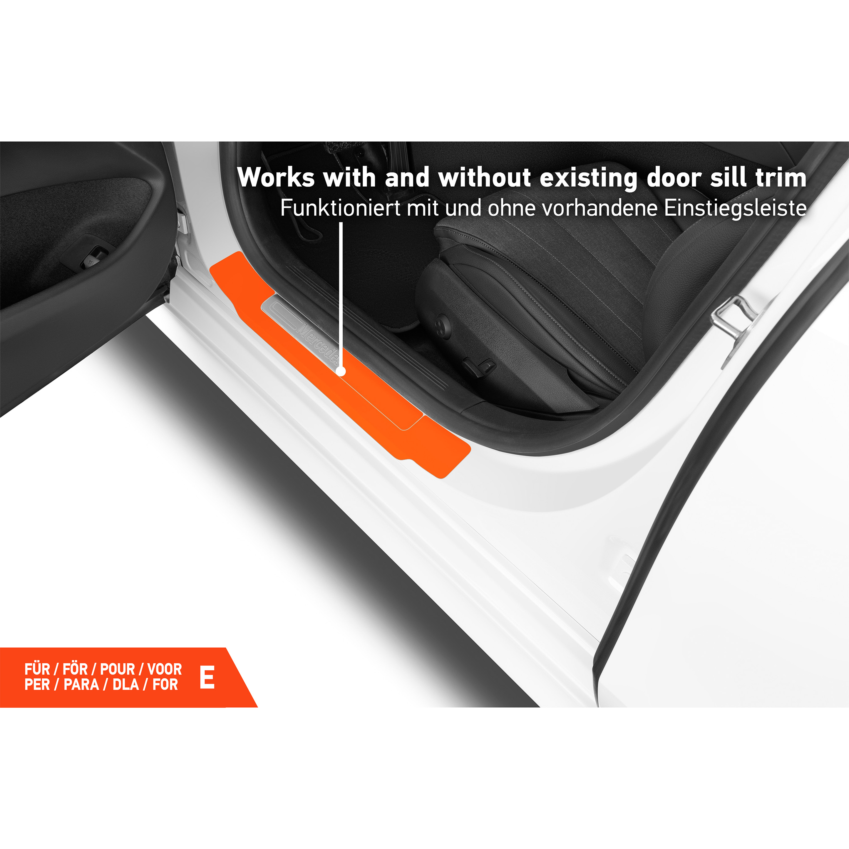 Einstiegsleisten Schutz für Mercedes Benz E-Klasse T-Modell S214 I 2023 - 2026 im 4er Set