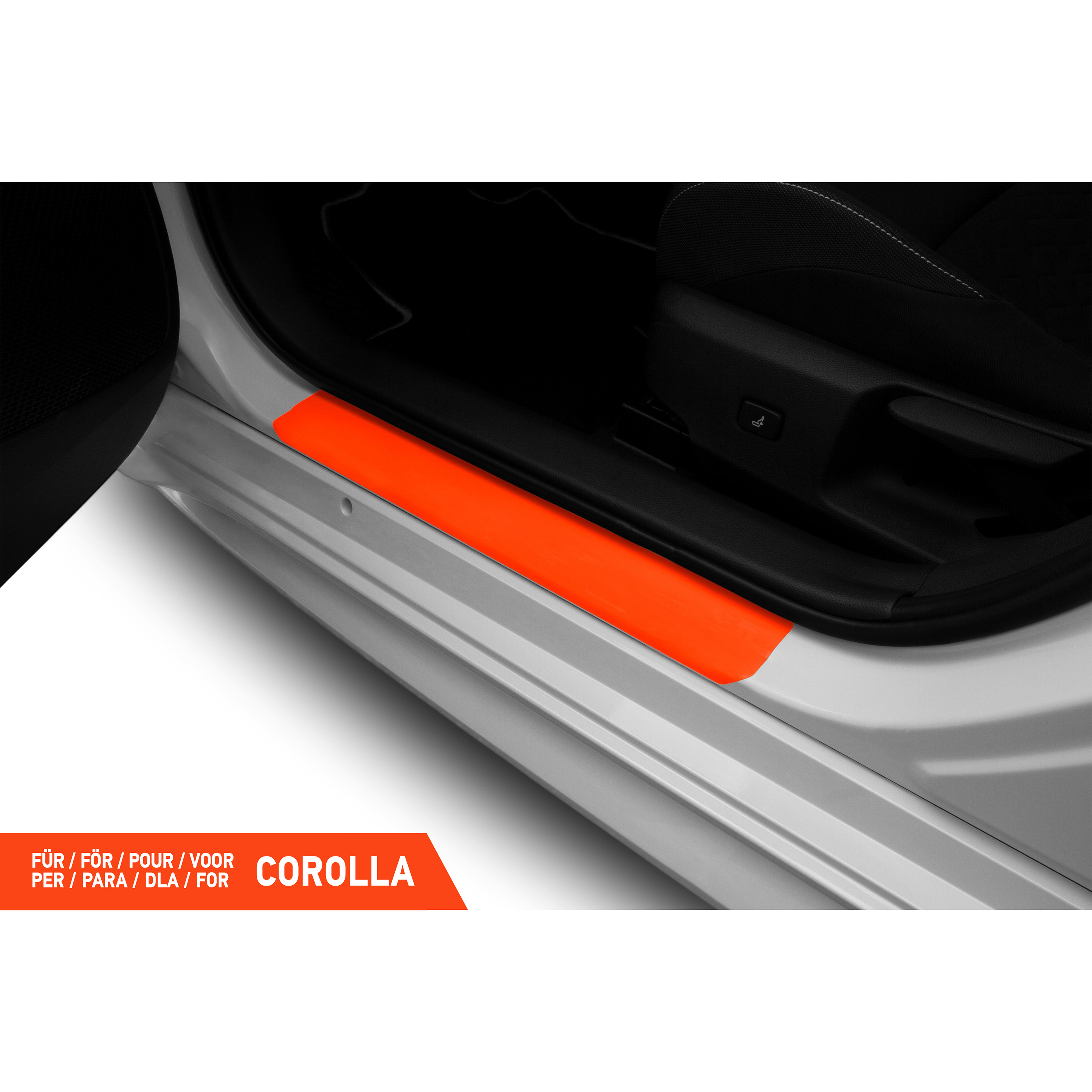 Einstiegsleisten Schutz für Toyota Corolla 5-Türer 12 (XII) E210 I 2018 - 2026 im 4er Set