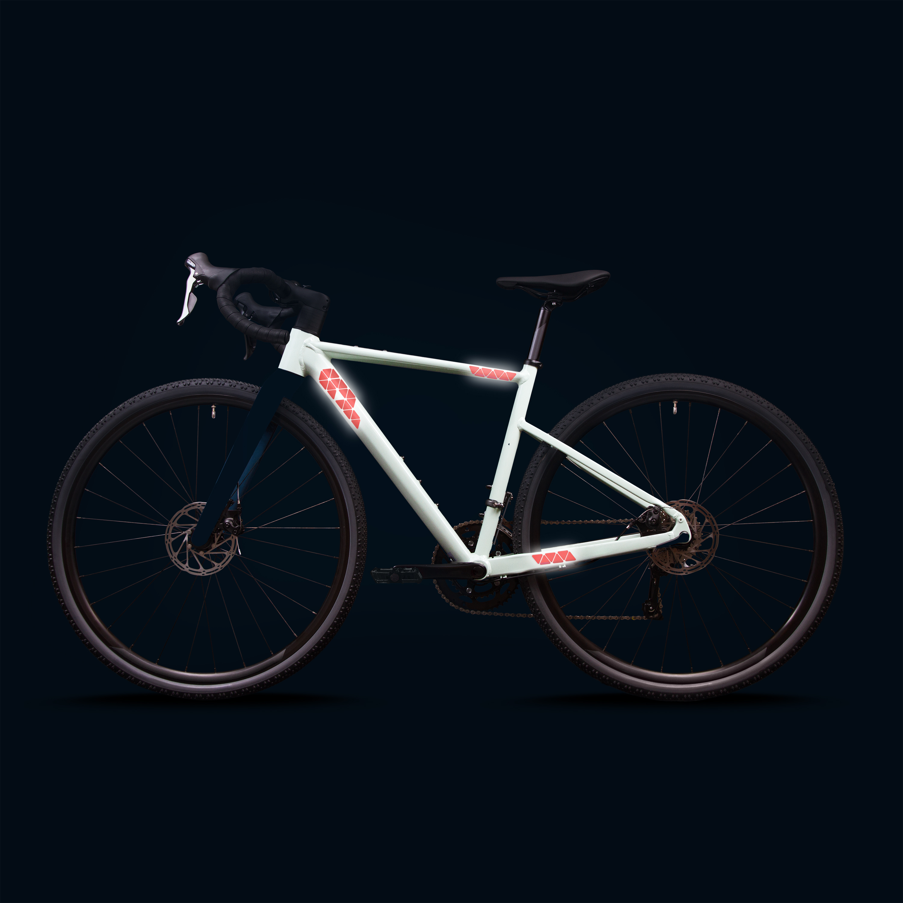 Reflektoren Sticker Set - Dreiecke klein  - für Fahrrad Roller Kinderwagen