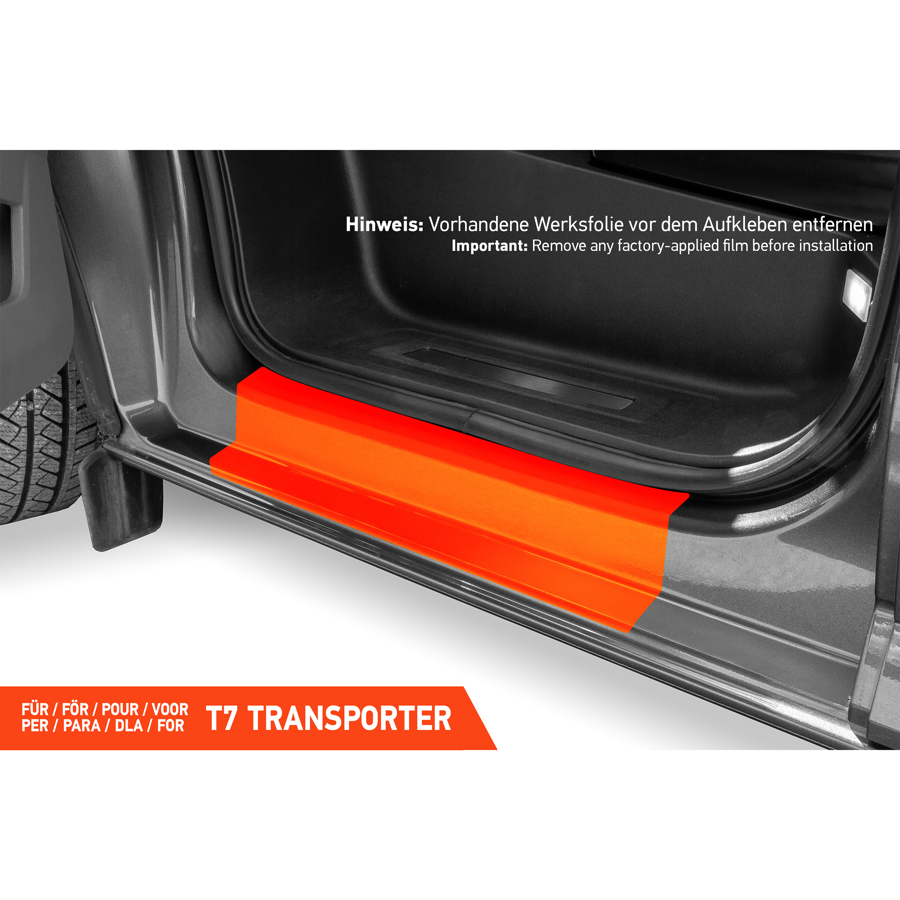 Einstiegsleisten Schutz für VW T7 Transporter I 2025 - 2026 im 4er Set