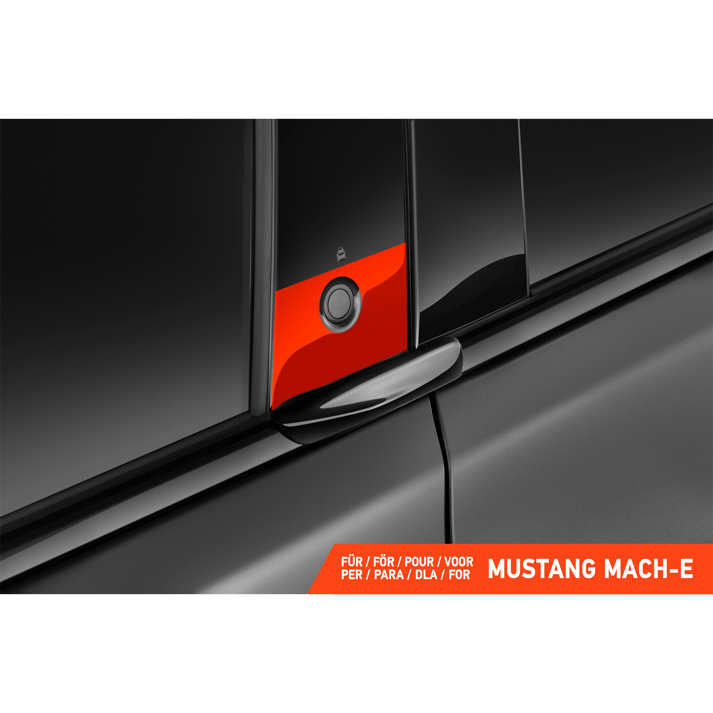 Auto Türgriffmulden Schutzfolie für Ford Mustang Mach-E I 2021 - 2026 im 4er Set