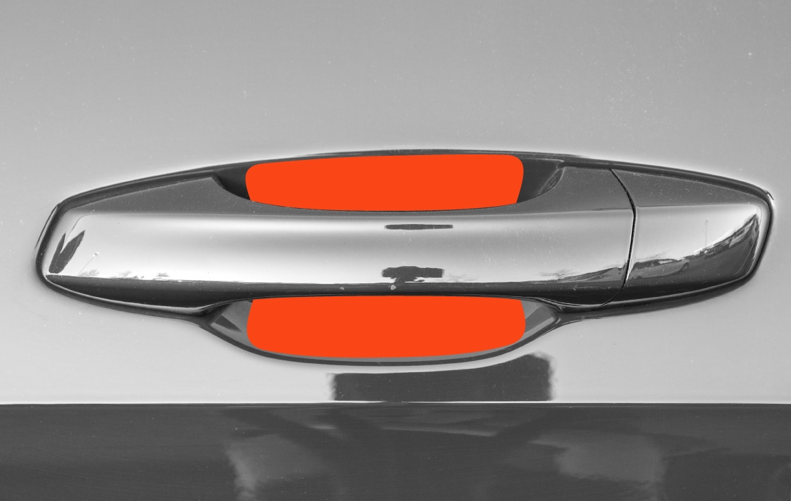 Auto Türgriffmulden Schutzfolie für Skoda Octavia Limousine RS 3 (III) 5E I 2012 - 2020 im 4er Set