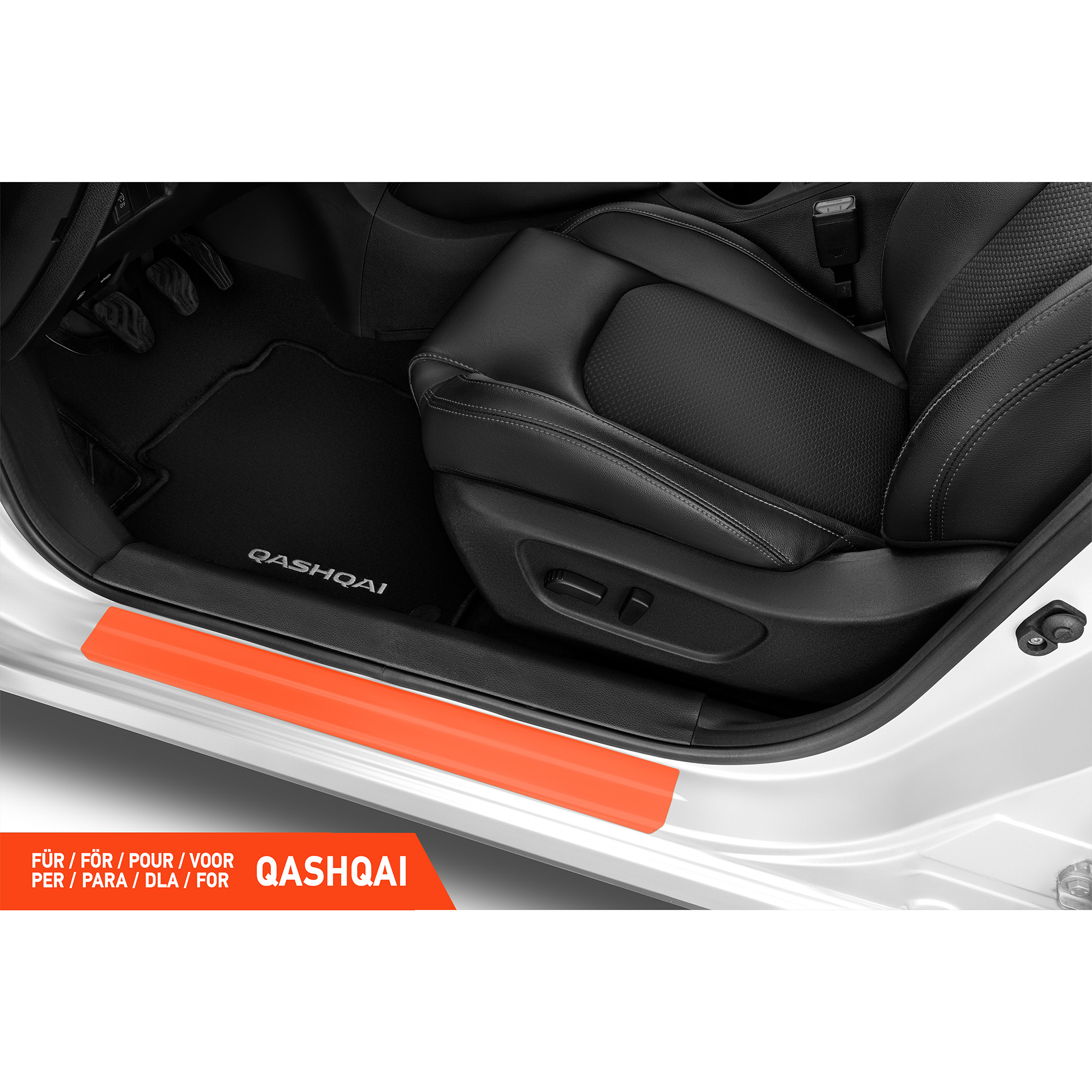 Einstiegsleisten Schutz für Nissan Qashqai 2 (II) J11 I 2017 - 2021 im 4er Set