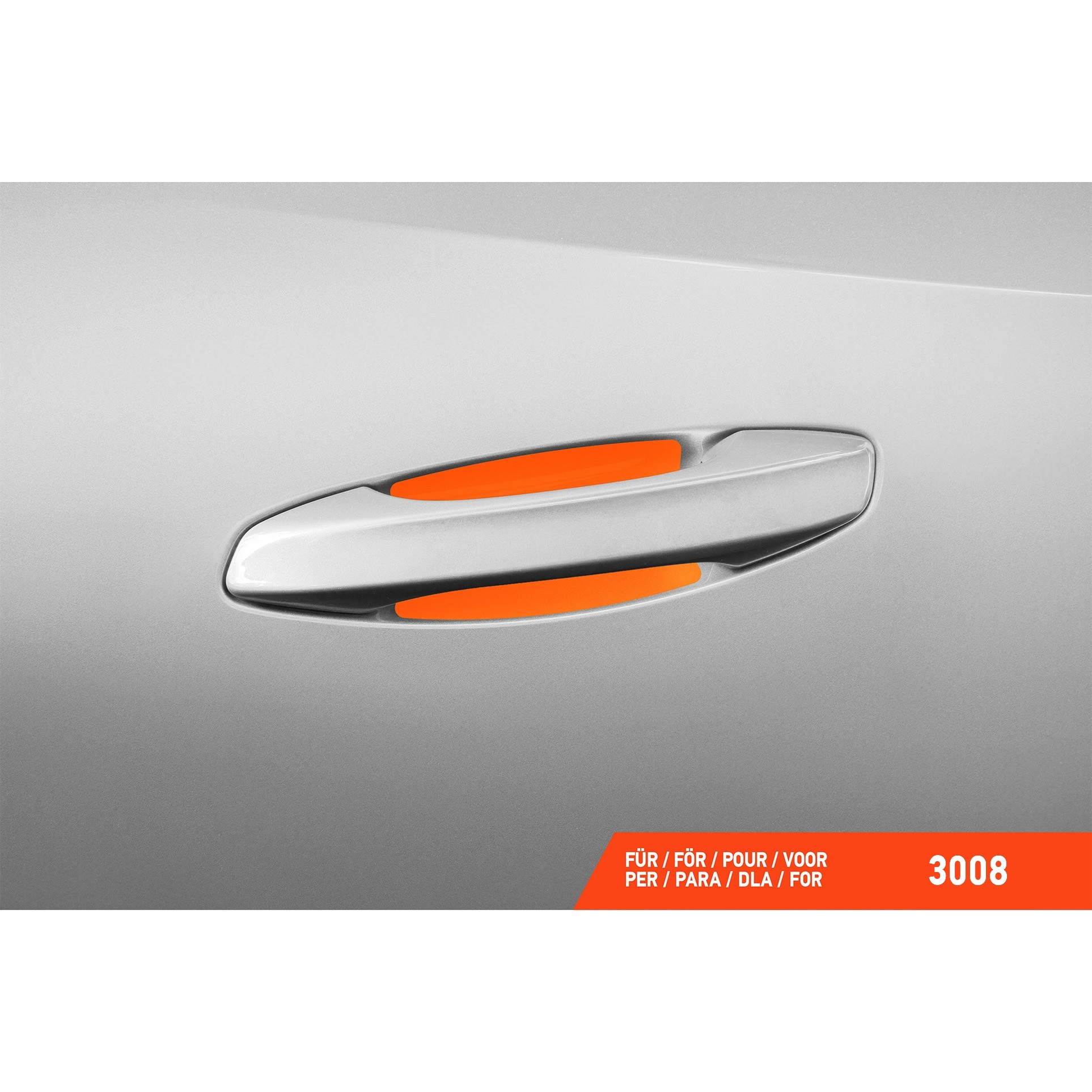 Auto Türgriffmulden Schutzfolie für Peugeot 3008 III P64 I 2024 - 2026 im 4er Set