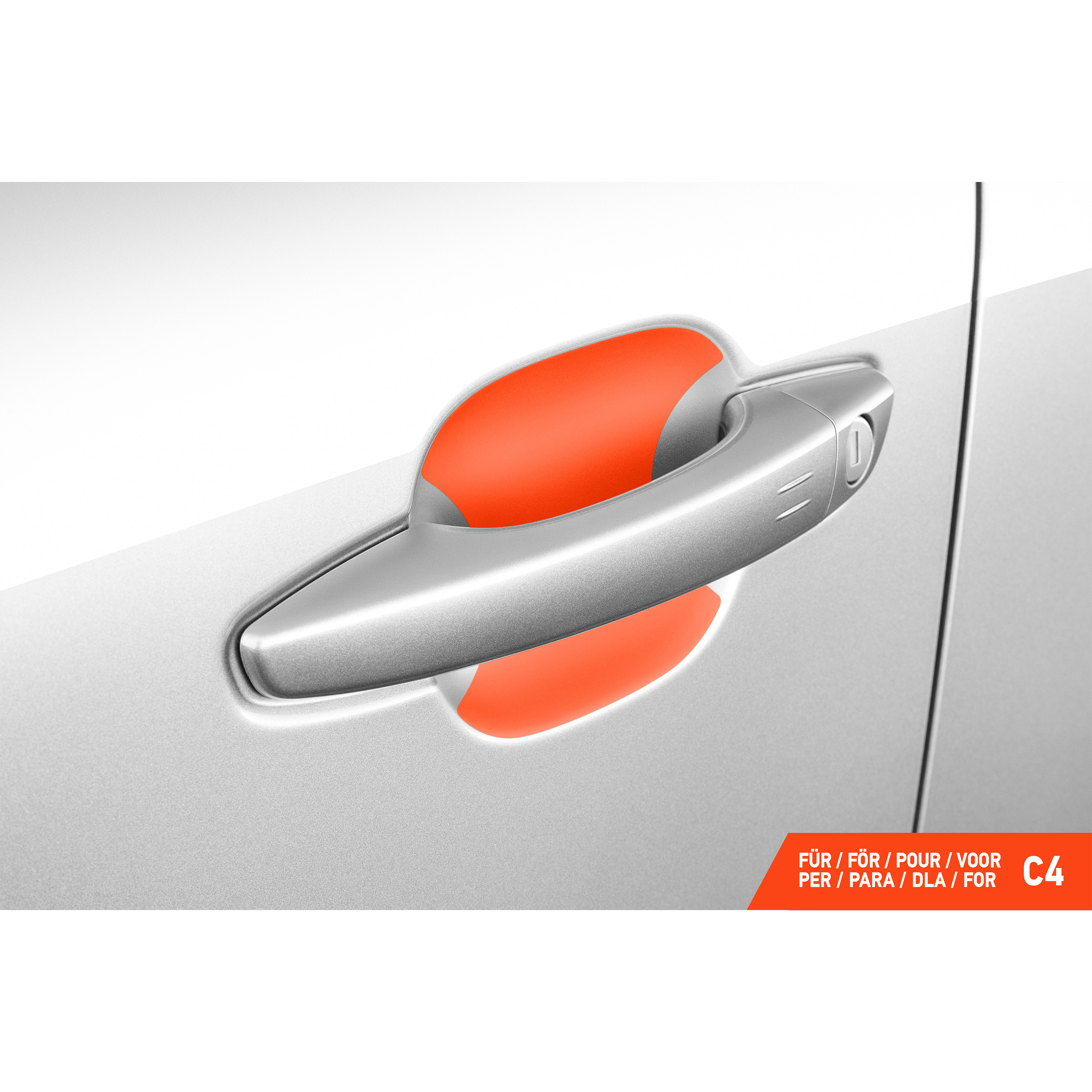 Auto Türgriffmulden Schutzfolie für Citroën C4 3 (III) I 2020 - 2026 im 4er Set