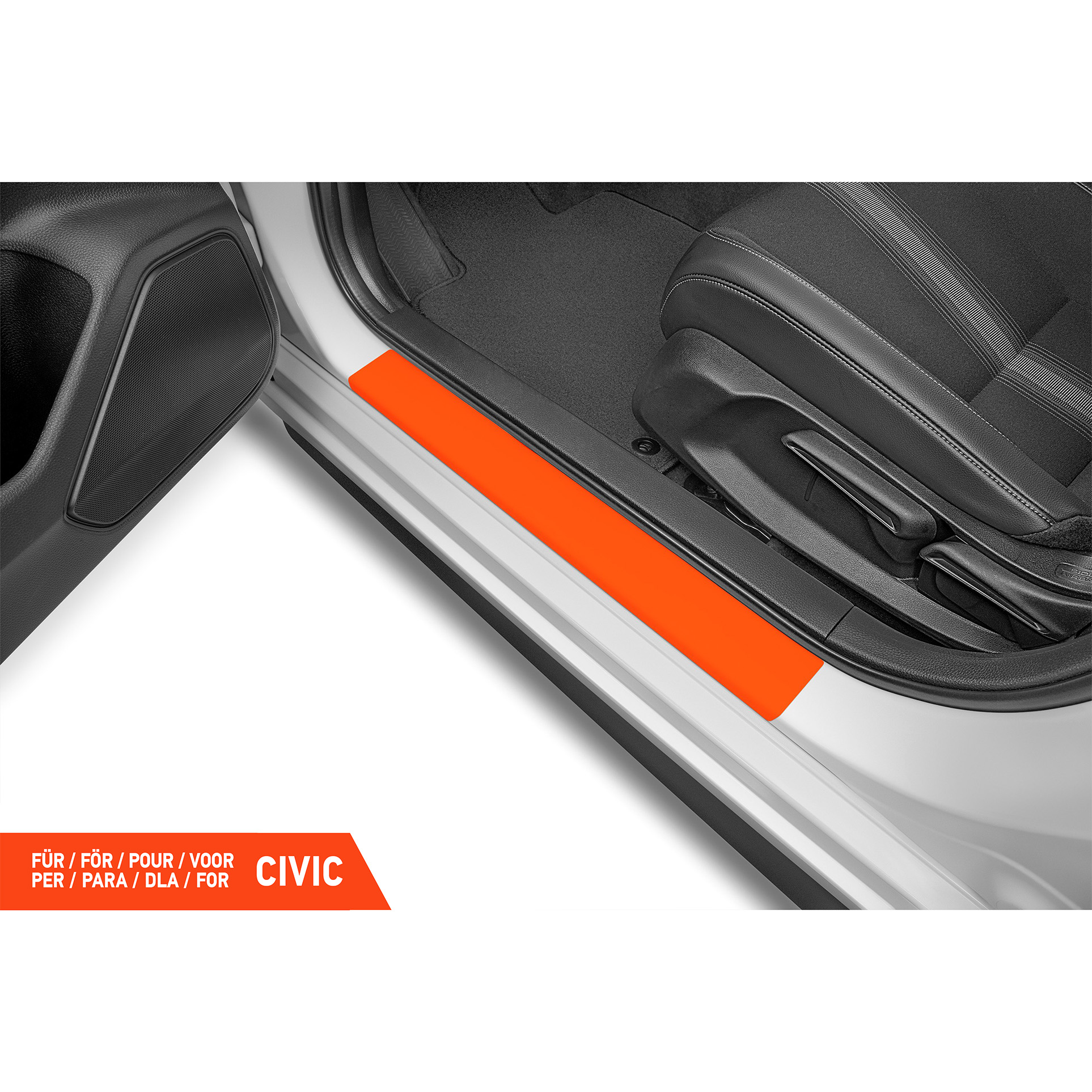 Einstiegsleisten Schutz für Honda Civic Limousine 11 (XI) I 2021 - 2026 im 4er Set