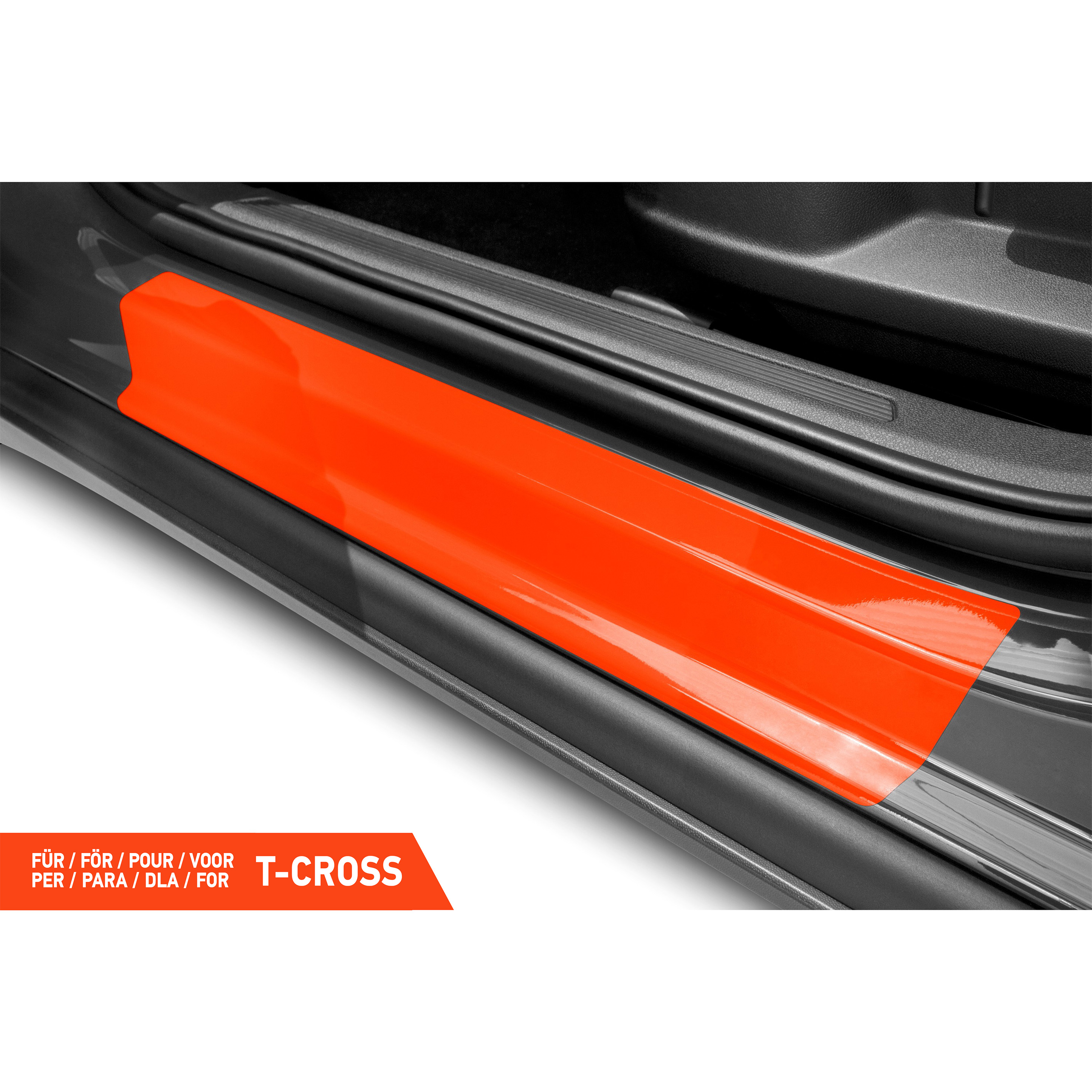 Einstiegsleisten Schutz für VW T-Cross C1 I 2019 - 2026 im 4er Set