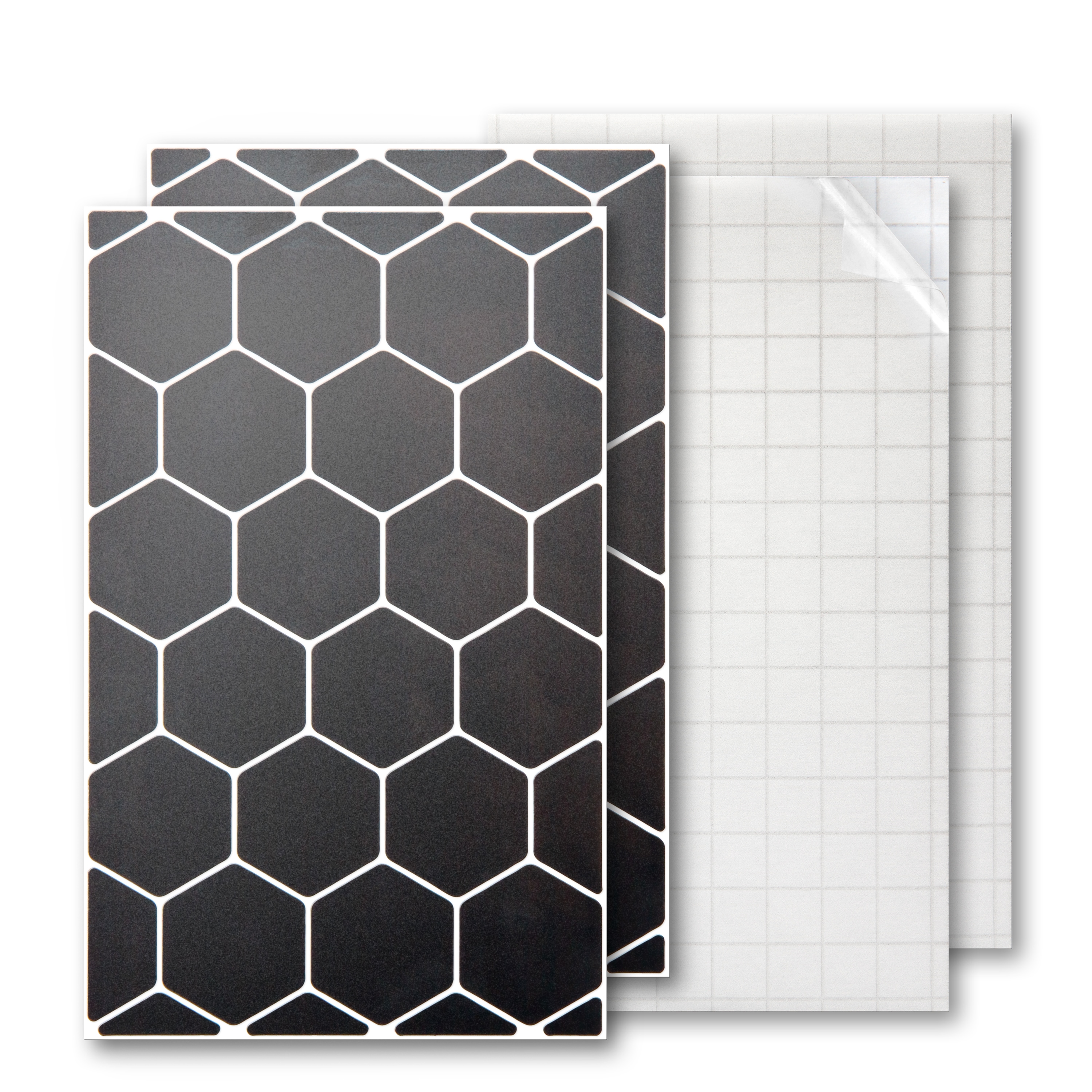 Reflektoren Sticker Set - Hexagon groß  - für Fahrrad Roller Kinderwagen