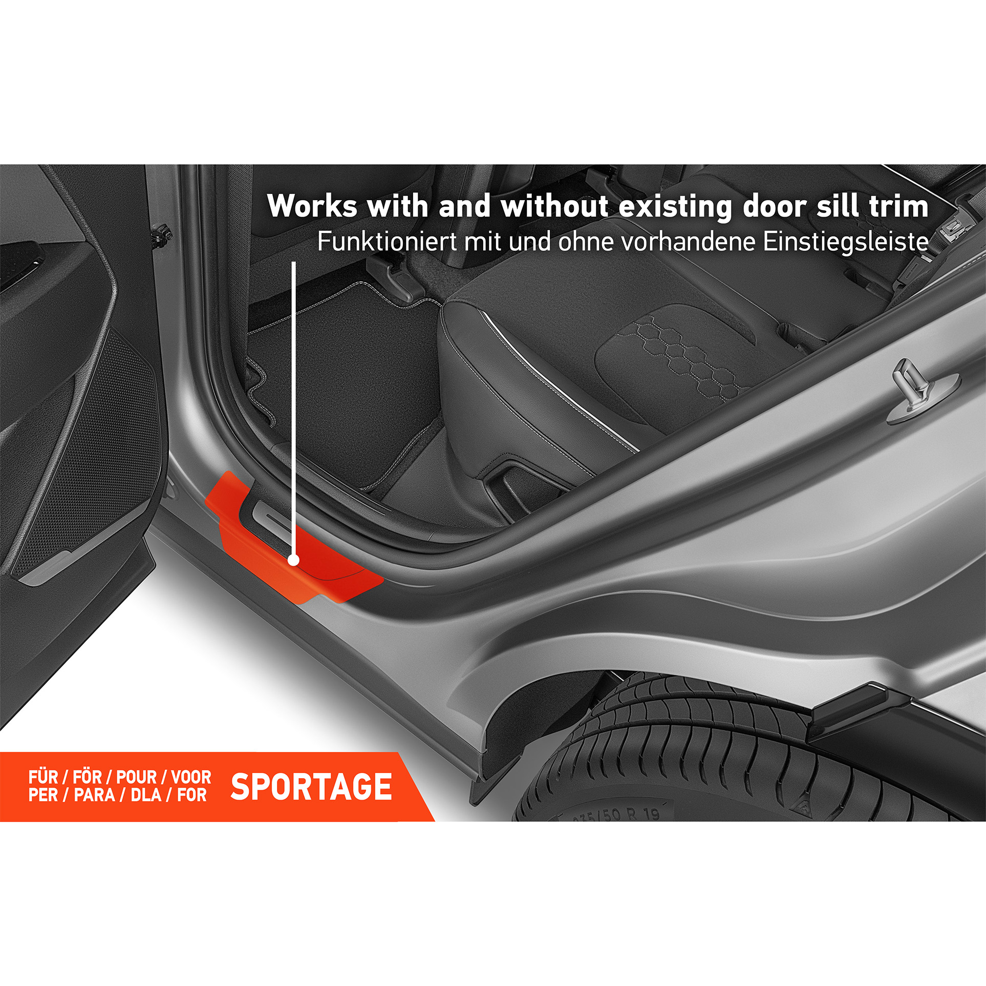 Einstiegsleisten Schutz für Kia Sportage 5 (V) NQ5 I 2021 - 2026 im 4er Set