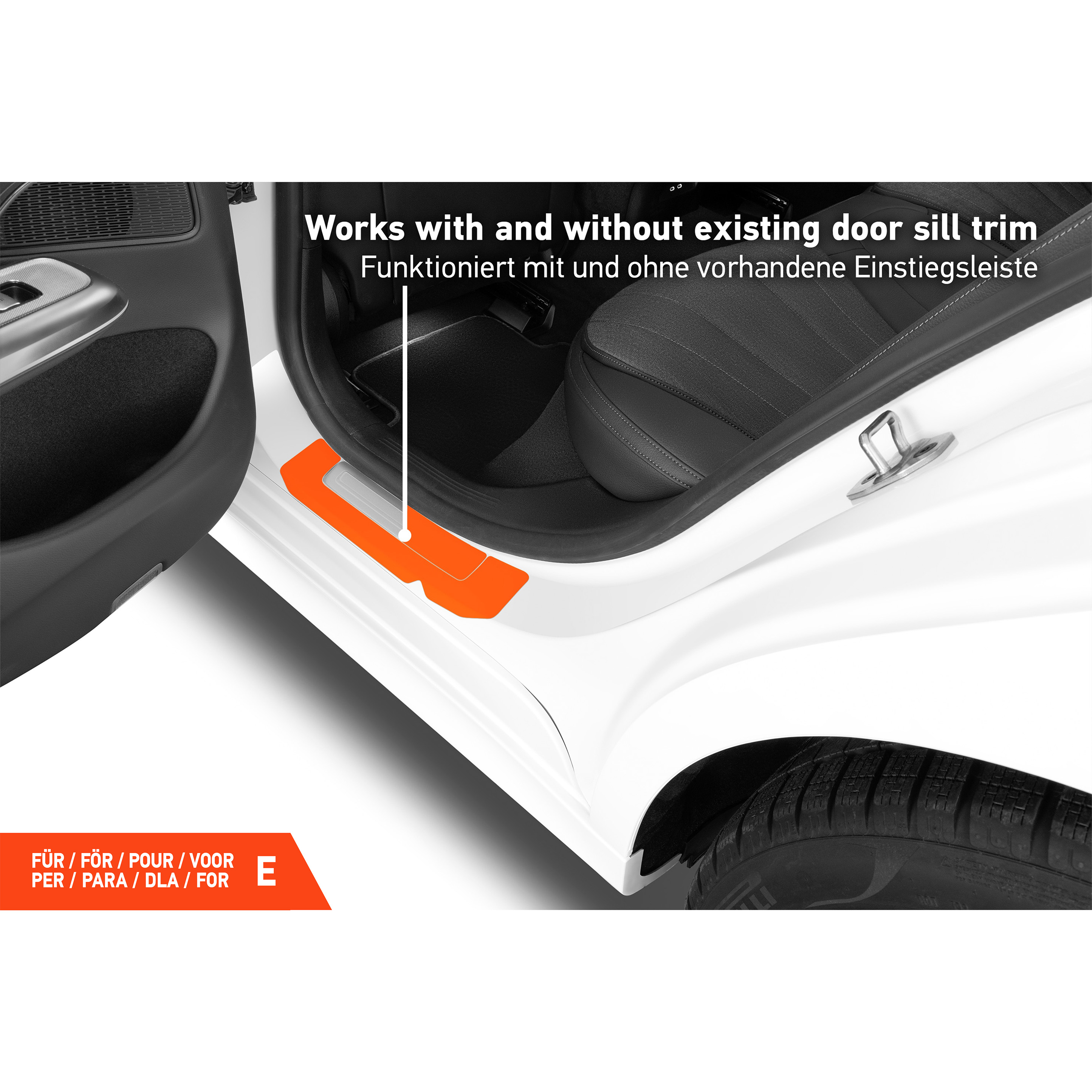Einstiegsleisten Schutz für Mercedes Benz E-Klasse T-Modell S214 I 2023 - 2026 im 4er Set