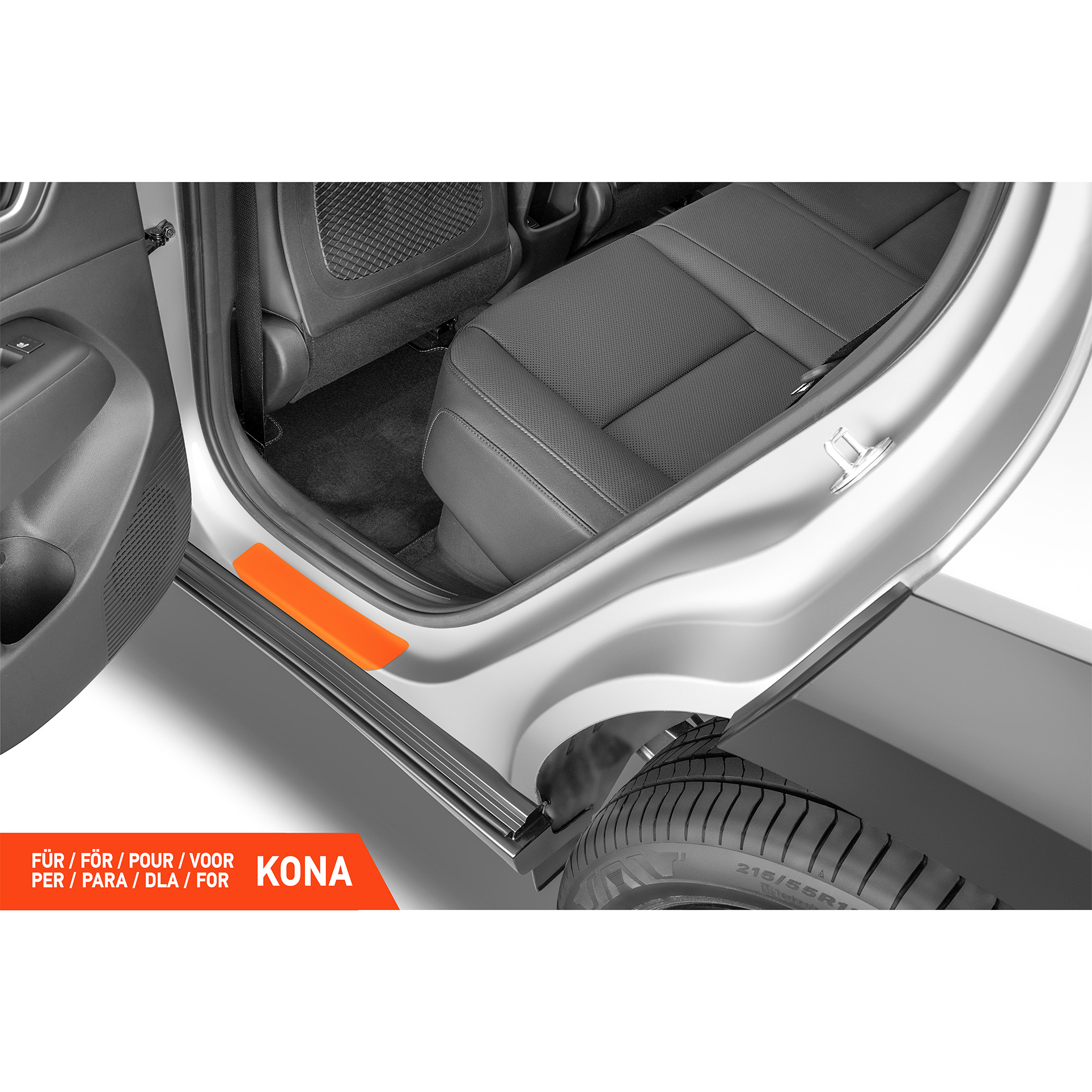 Einstiegsleisten Schutz für Hyundai Kona 2 (II) SX2 I 2023 - 2026 im 4er Set