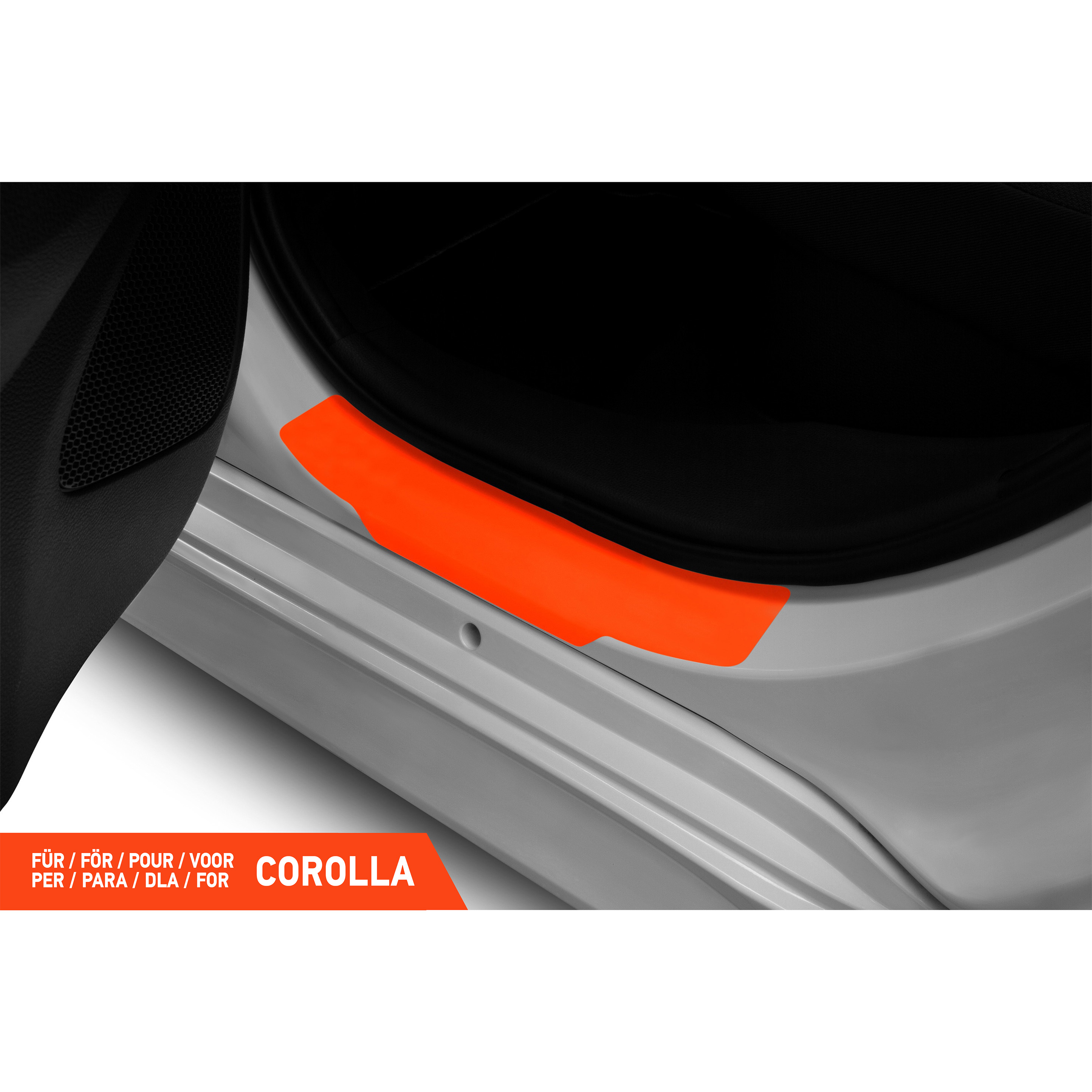 Einstiegsleisten Schutz für Toyota Corolla 5-Türer 12 (XII) E210 I 2018 - 2026 im 4er Set