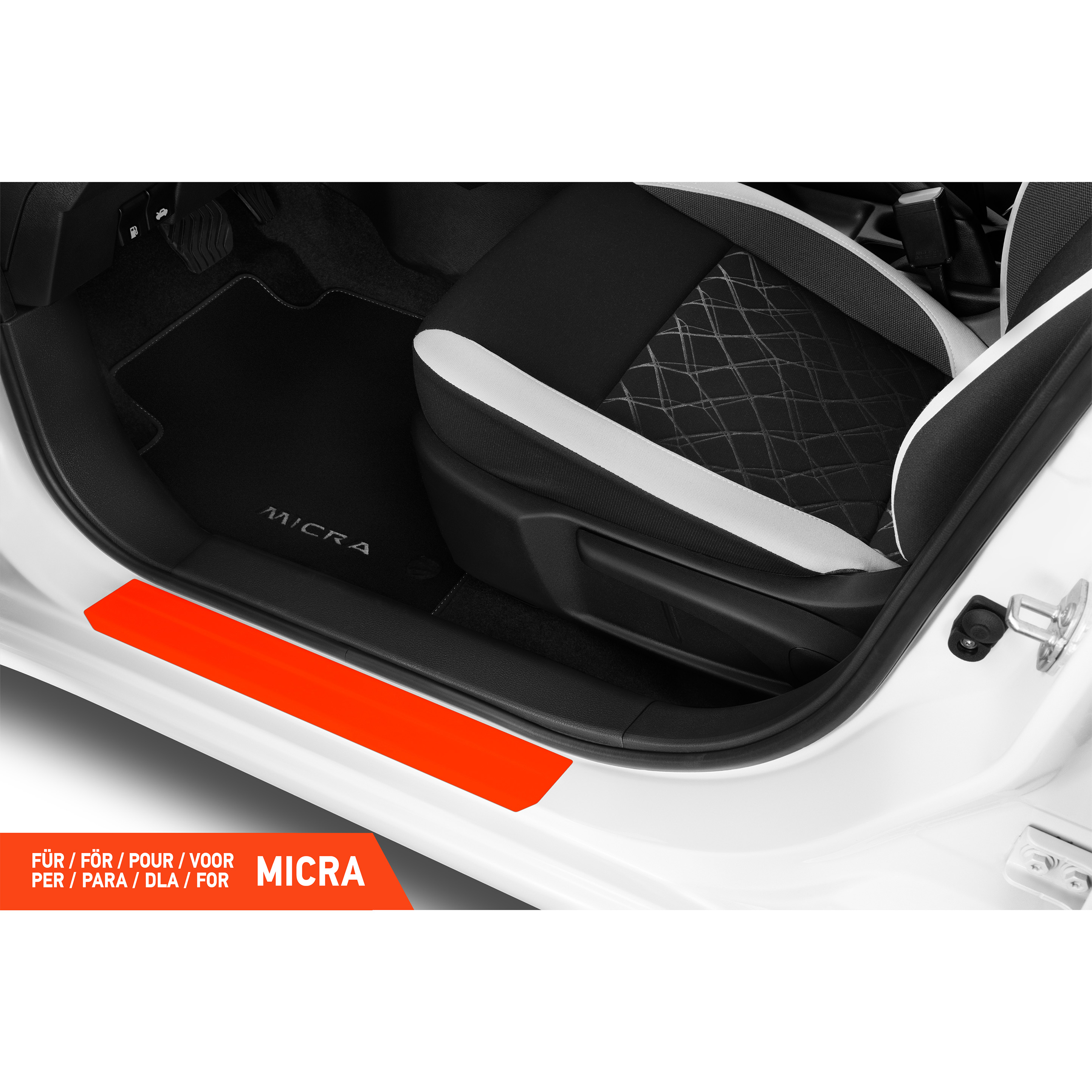 Einstiegsleisten Schutz für Nissan Micra 5 (V) K14 I 2017 - 2023 im 4er Set