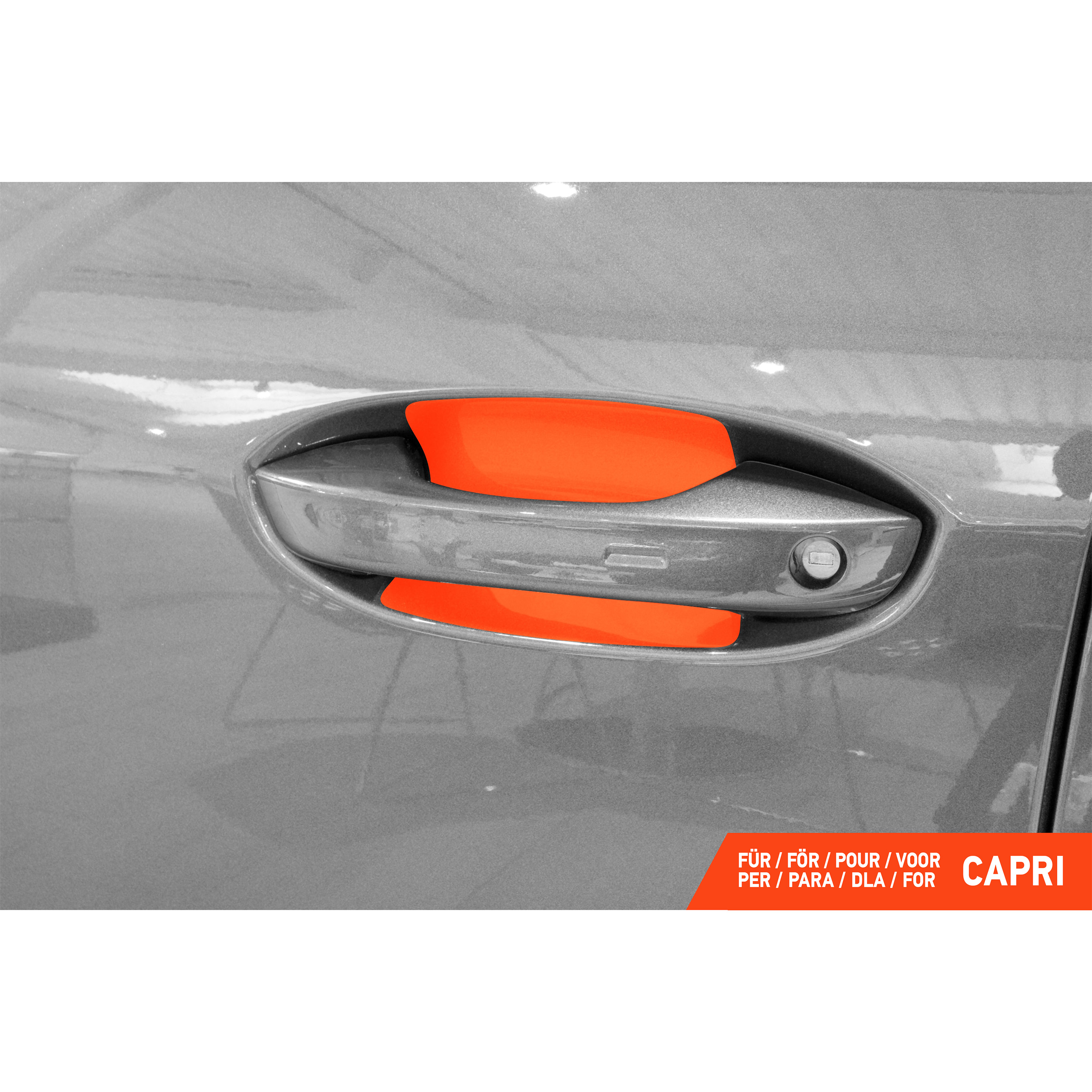 Auto Türgriffmulden Schutzfolie für Ford Capri I 2024 - 2026 im 4er Set