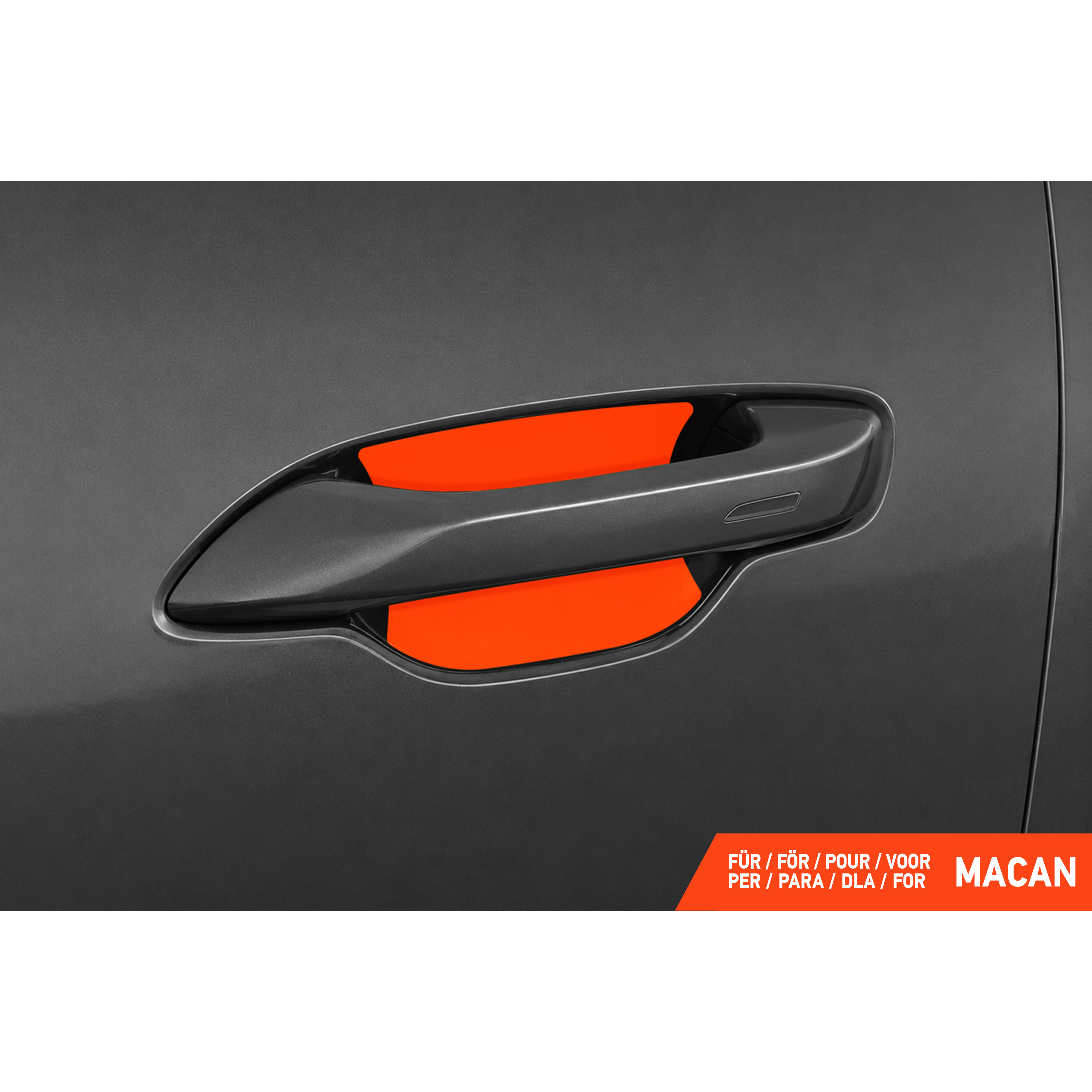 Auto Türgriffmulden Schutzfolie für Porsche Macan 2 (II) XAB I 2024 - 2026 im 4er Set