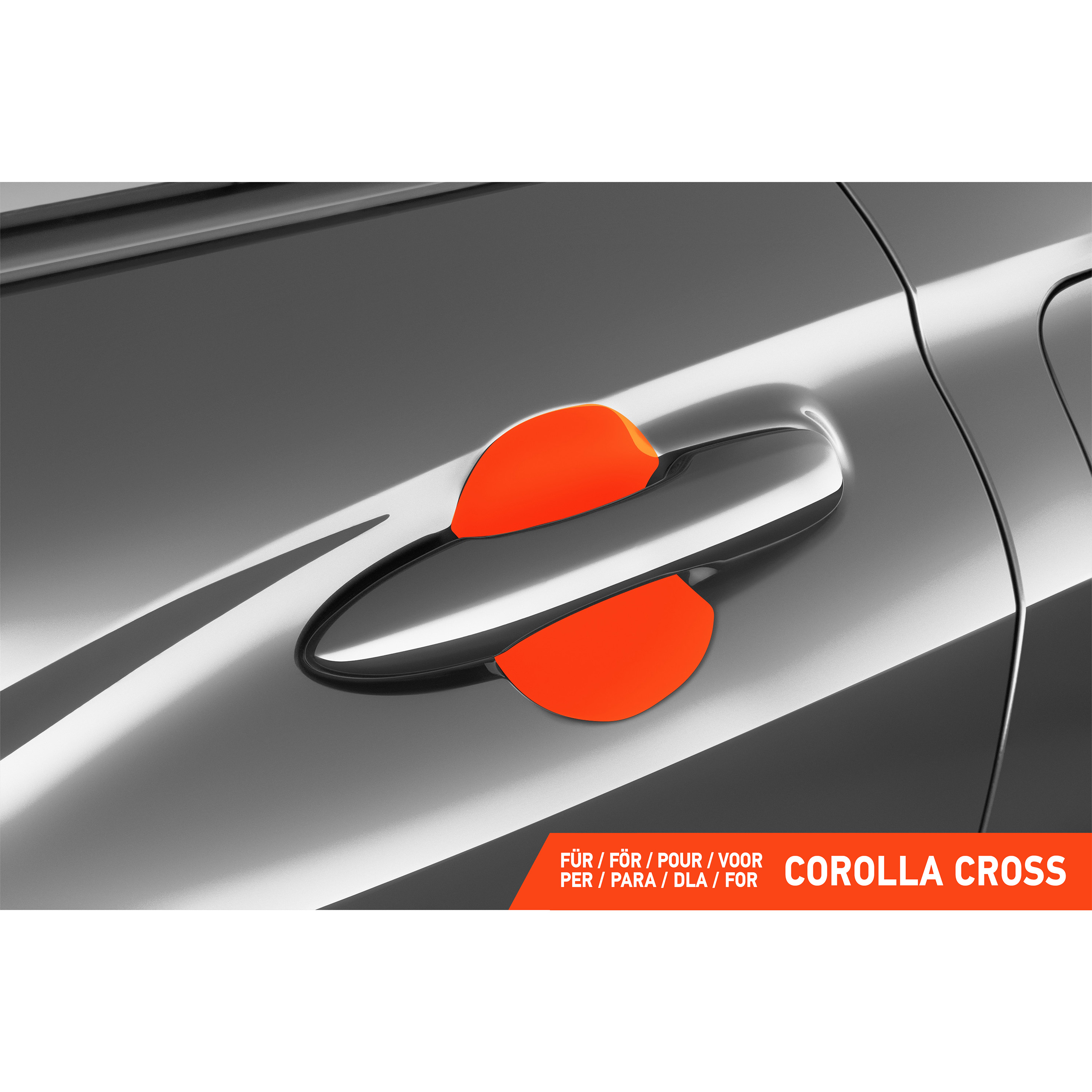 Auto Türgriffmulden Schutzfolie für Toyota Corolla Cross XG10 I 2022 - 2026 im 4er Set