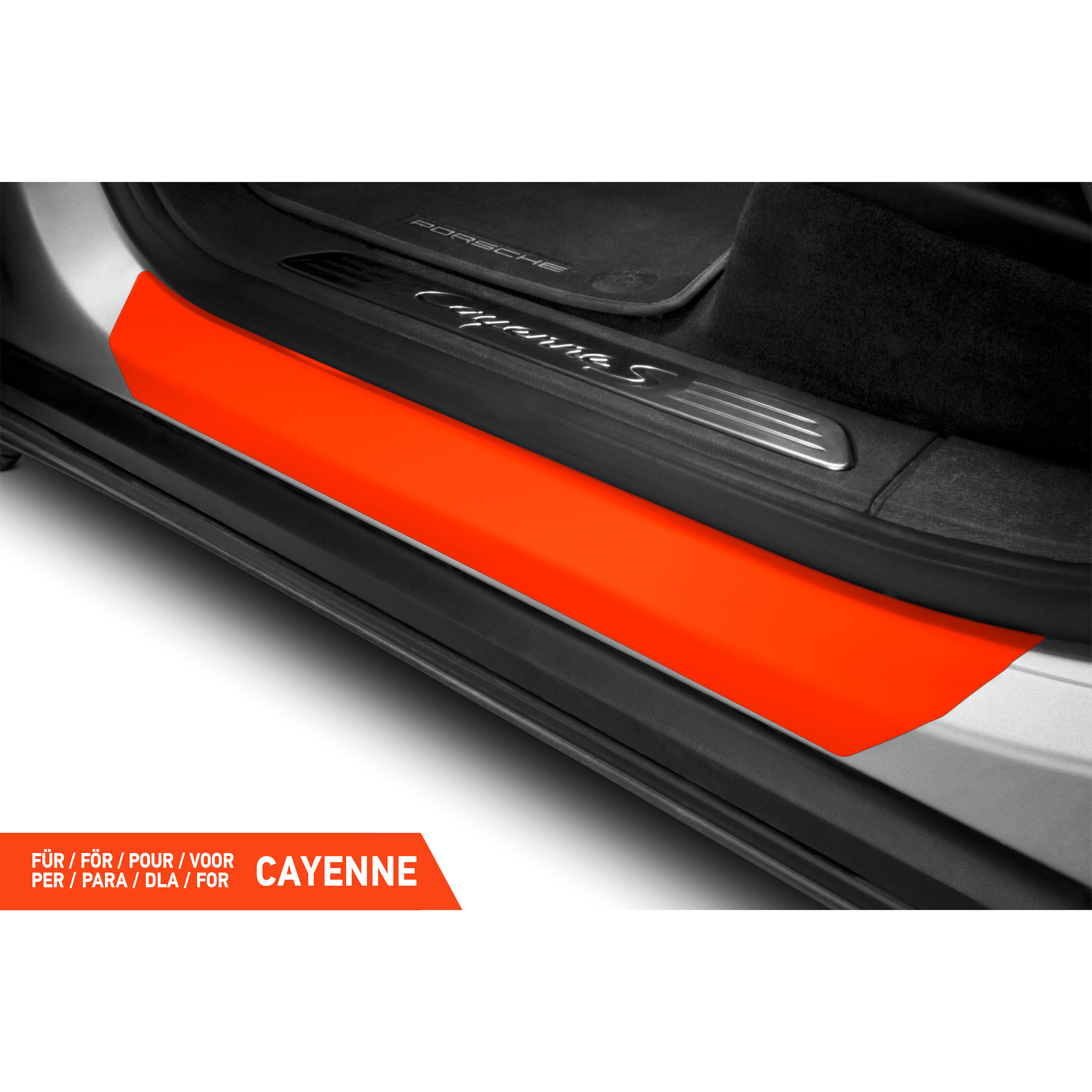 Einstiegsleisten Schutz für Porsche Cayenne 2 (II) 92A I 2010 - 2017 im 4er Set