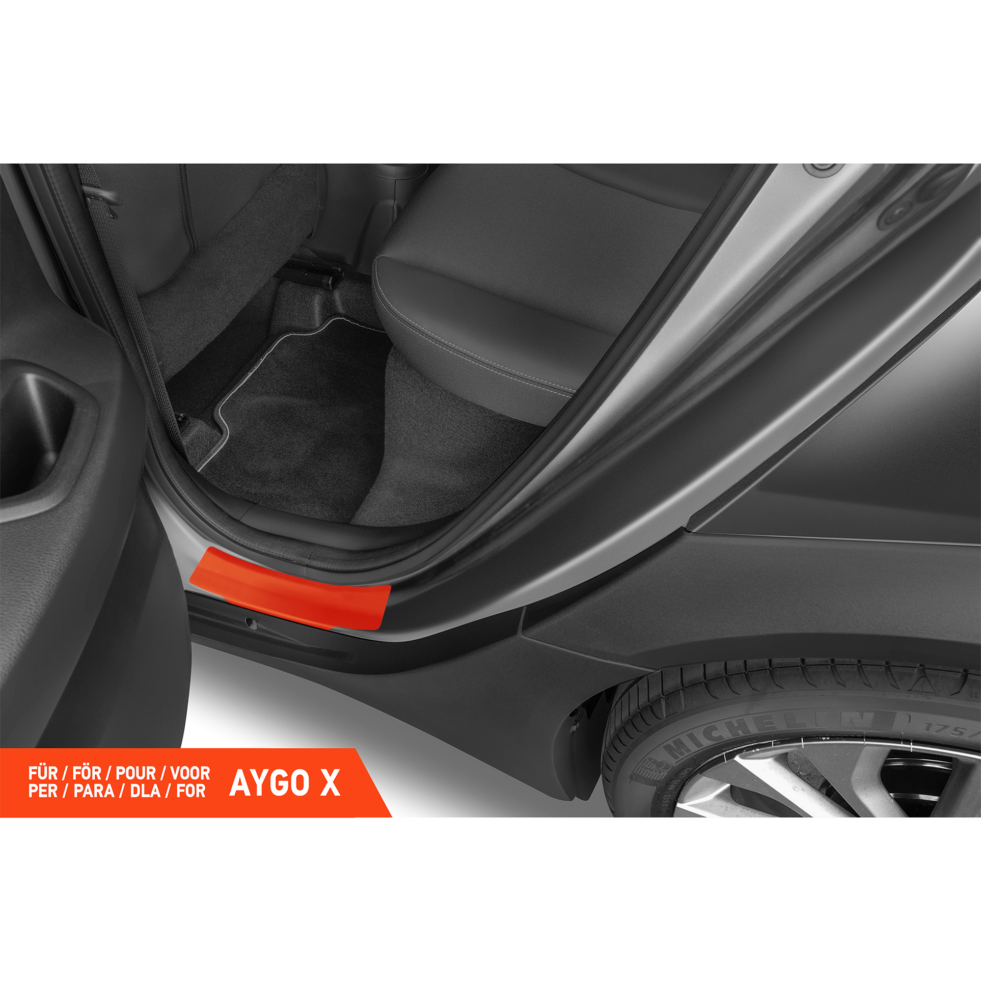 Einstiegsleisten Schutz für Toyota Aygo X 3 (III) I 2022 - 2026 im 4er Set