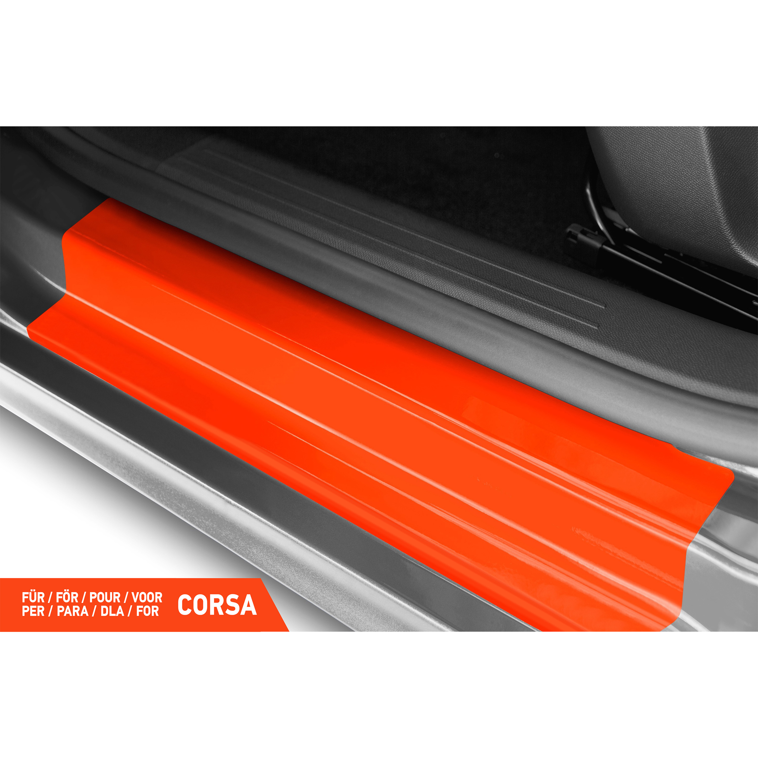 Einstiegsleisten Schutz für Opel Corsa F I 2019 - 2026 im 4er Set