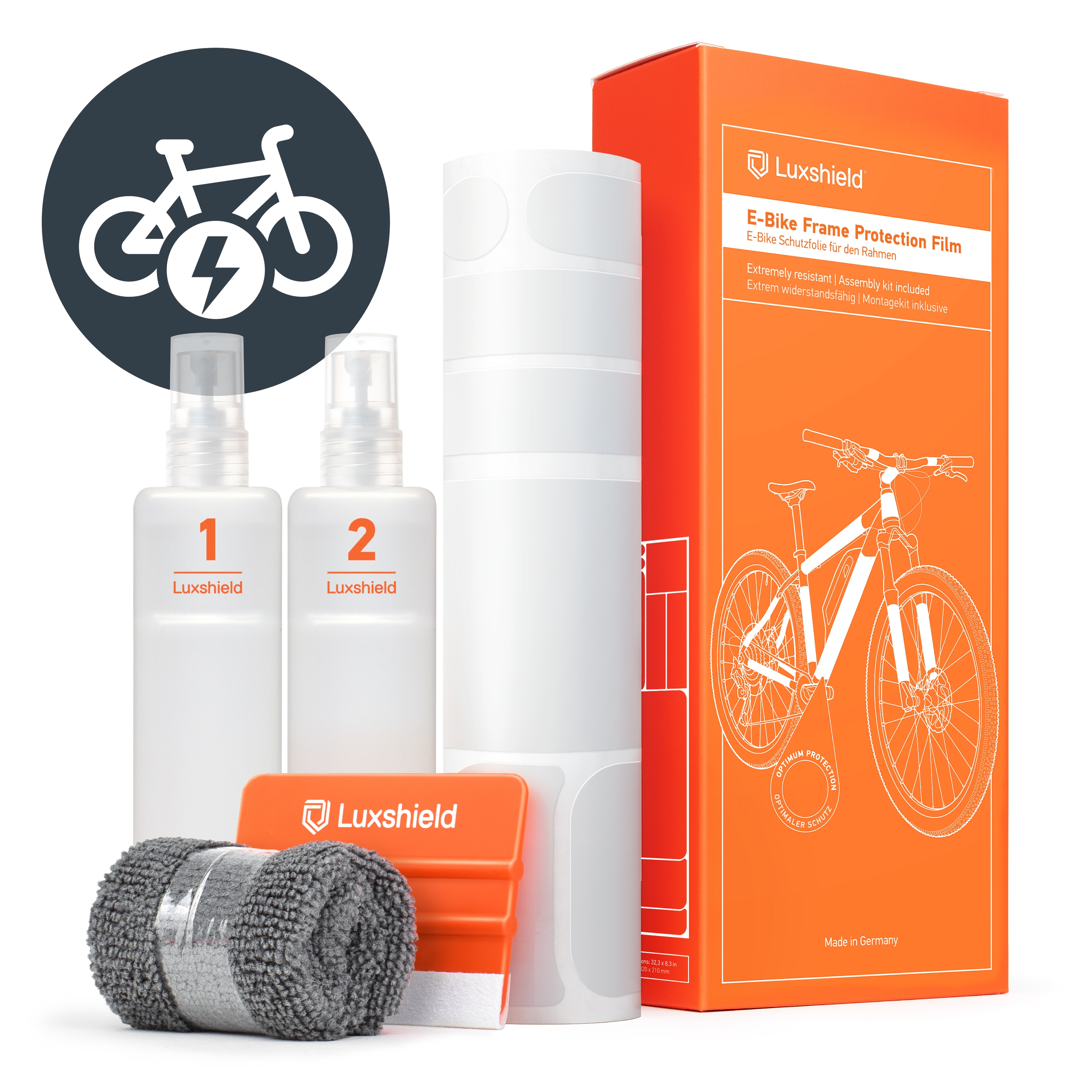 Pellicola di protezione della vernice per bicicletta elettrica