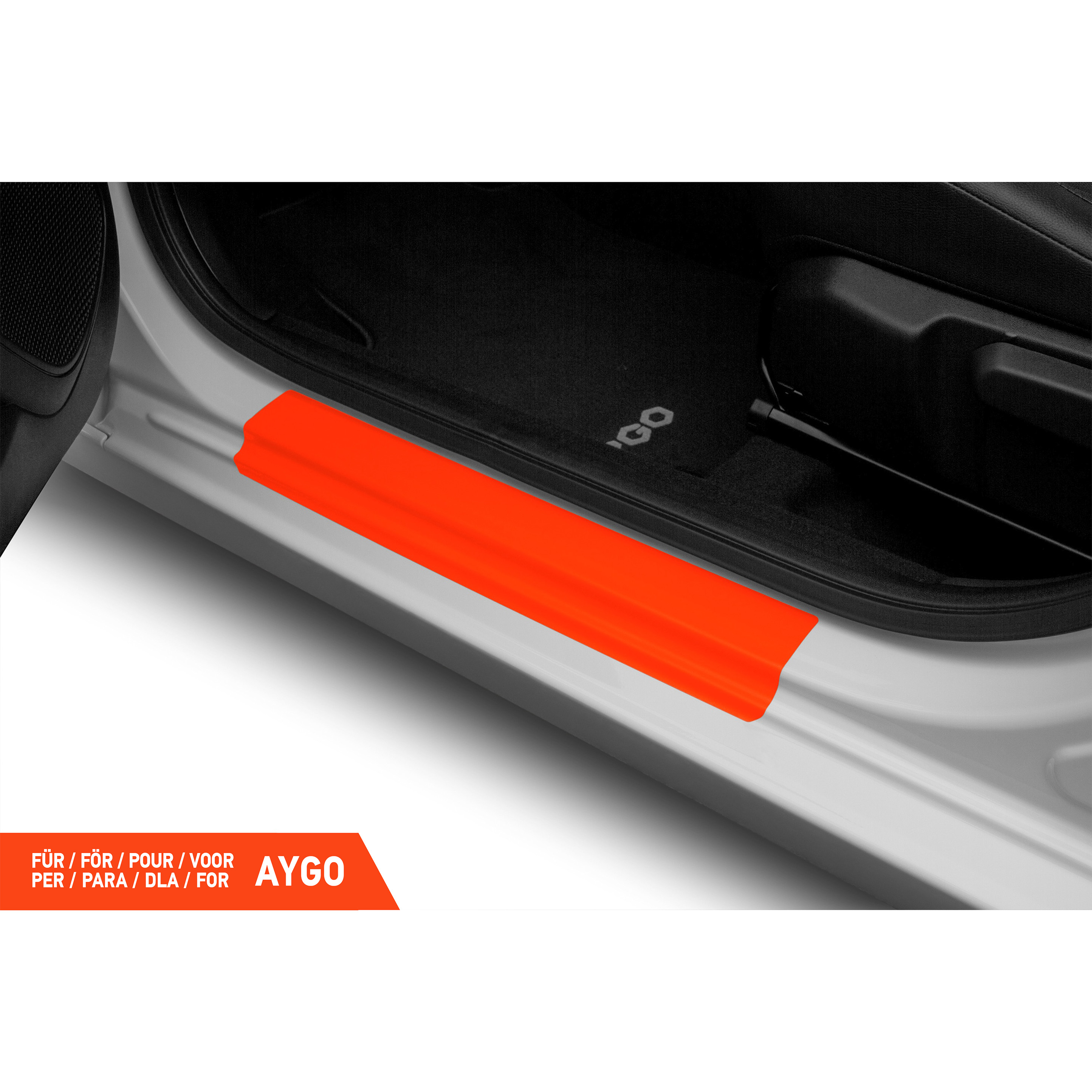 Einstiegsleisten Schutz für Toyota Aygo 2 (II) I 2014 - 2022 im 4er Set