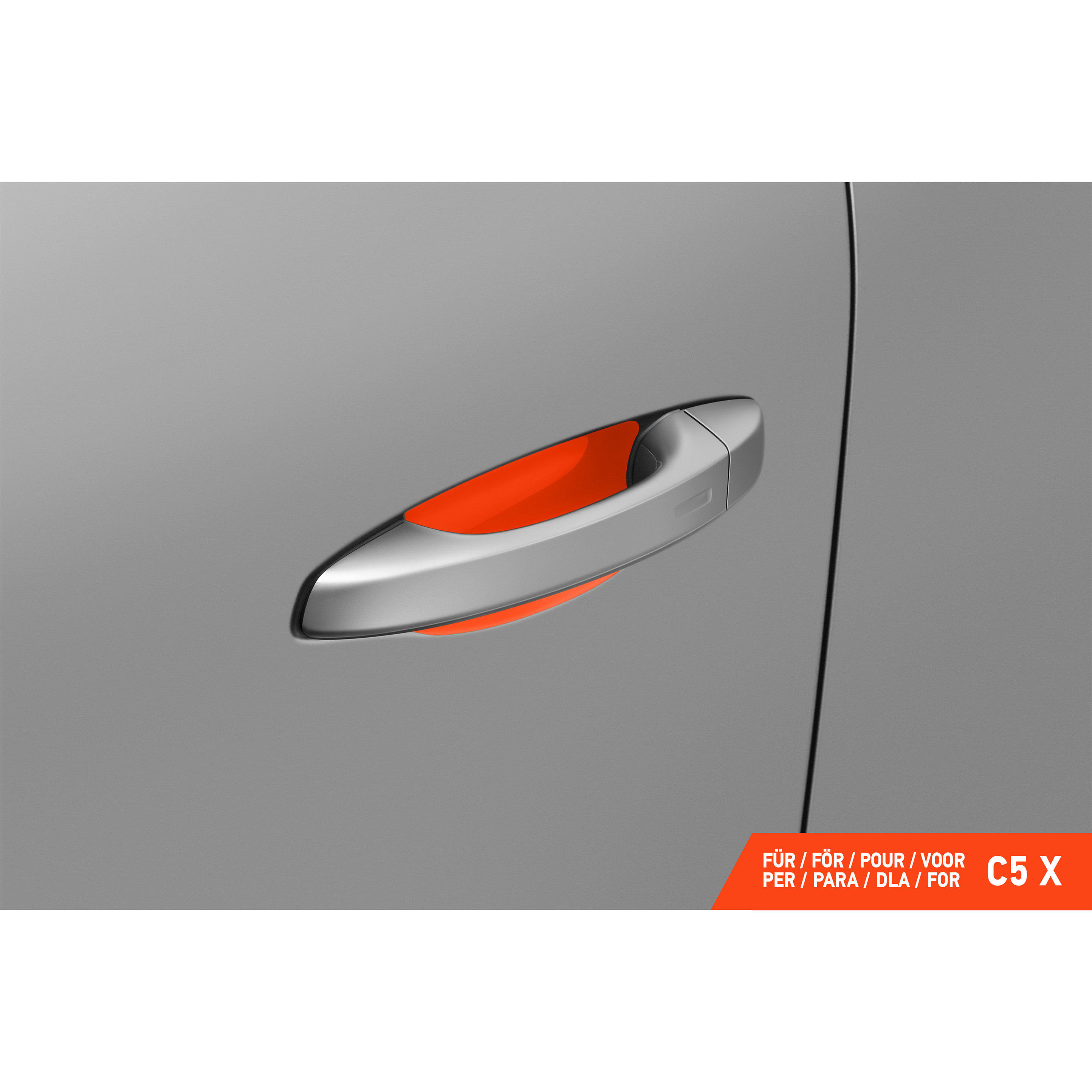 Auto Türgriffmulden Schutzfolie für Citroën C5 X I 2022 - 2026 im 4er Set