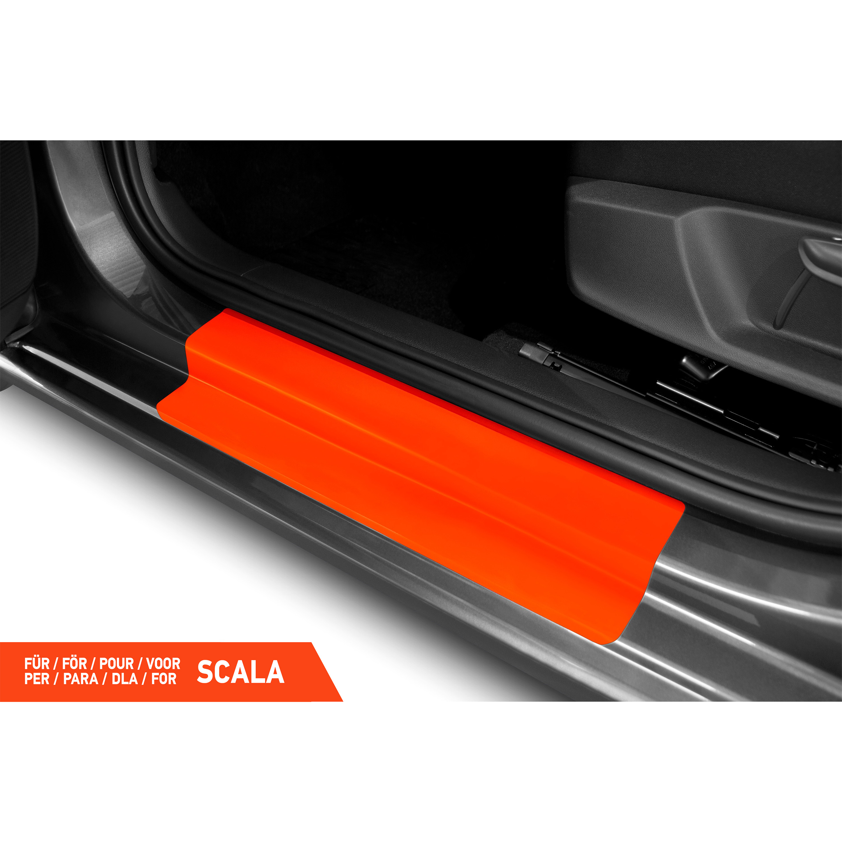 Einstiegsleisten Schutz für Skoda Scala I 2019 - 2026 im 4er Set