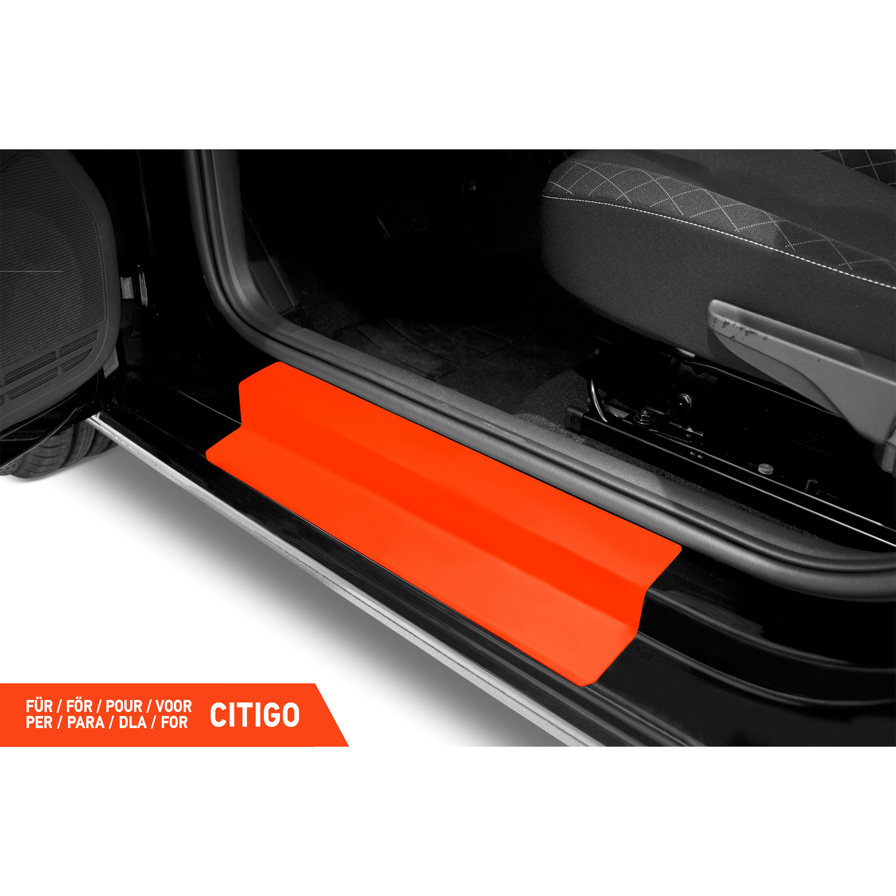 Einstiegsleisten Schutz für Skoda Citigo 5-Türer 1 (I) I 2012 - 2019 im 4er Set