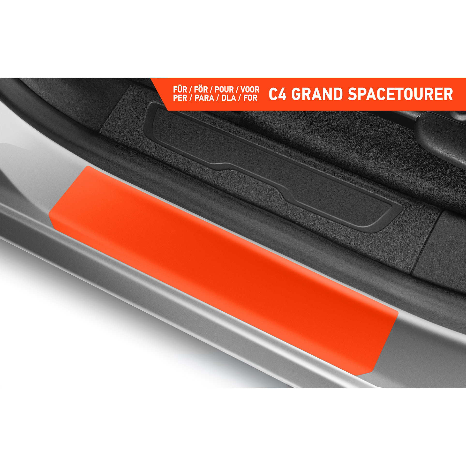 Einstiegsleisten Schutz für Citroën C4 Grand SpaceTourer I 2018 - 2022 im 4er Set