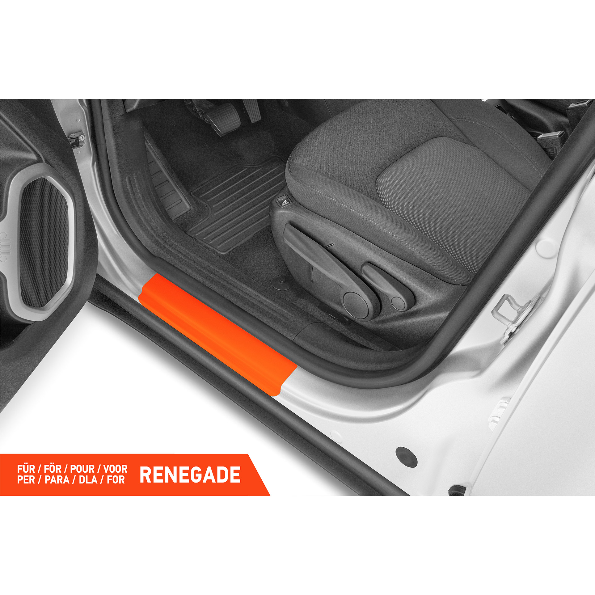 Einstiegsleisten Schutz für Jeep Renegade I 2014 - 2026 im 4er Set