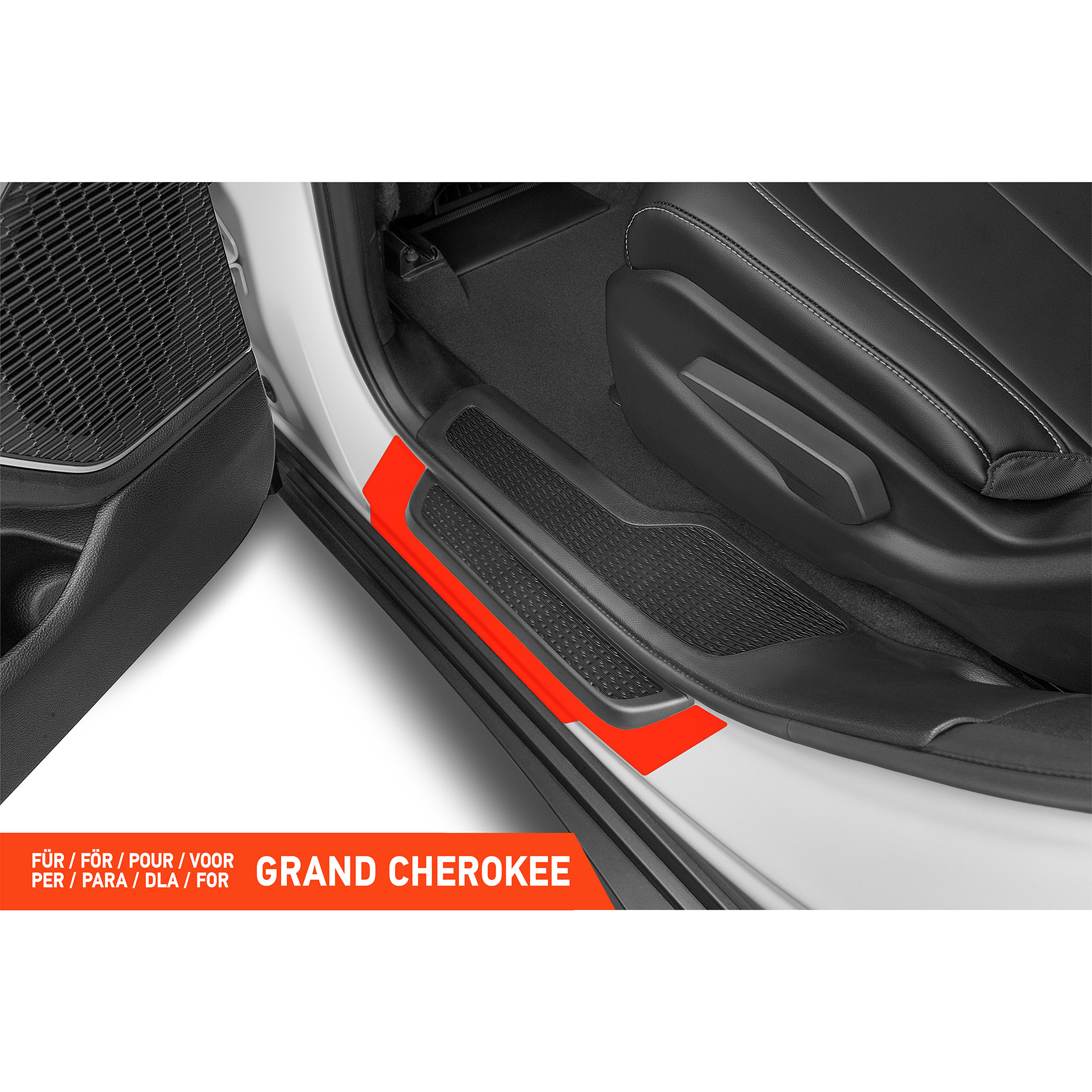 Einstiegsleisten Schutz für Jeep Grand Cherokee 5 (V) WL I 2021 - 2026 im 4er Set