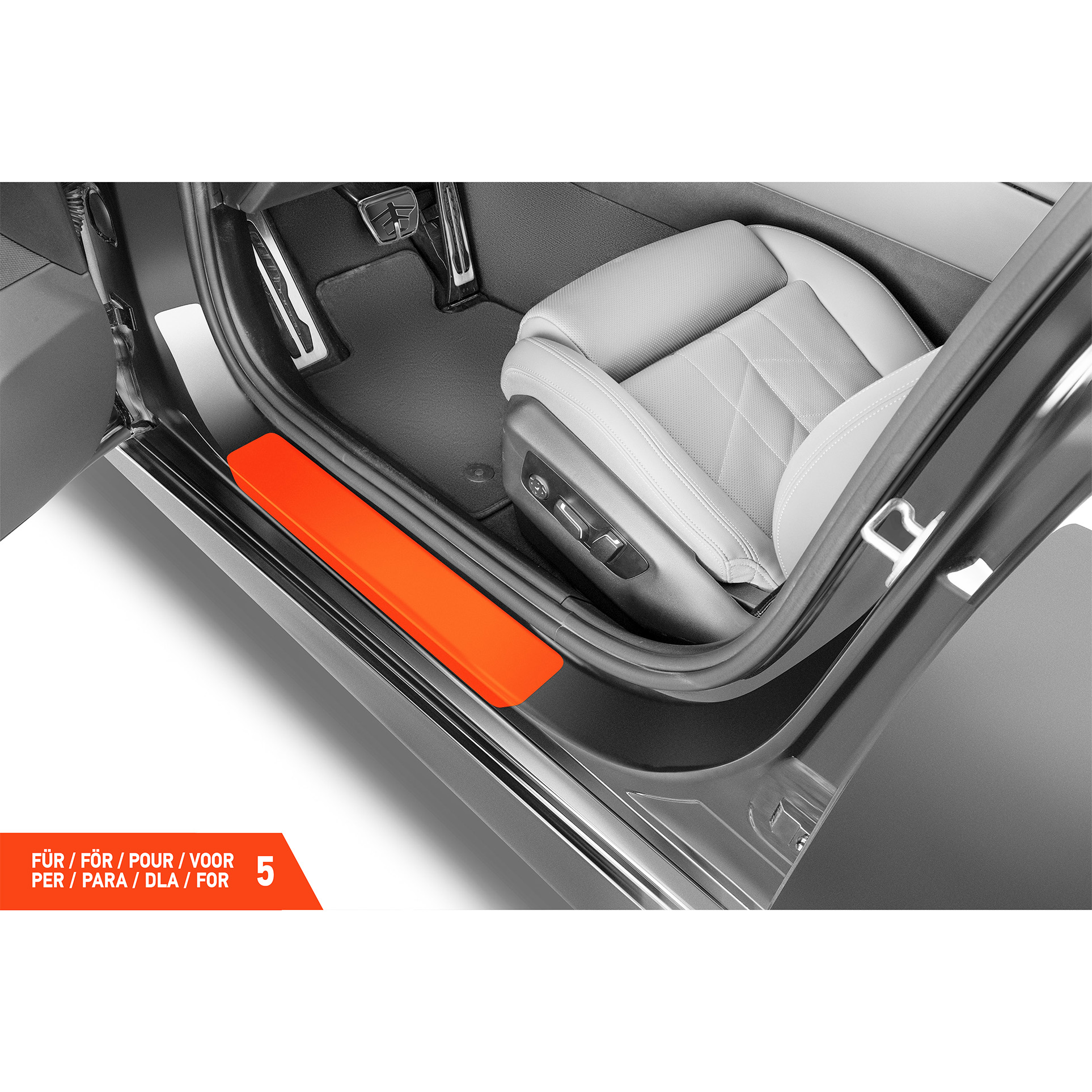 Einstiegsleisten Schutz für BMW 5er Limousine 8 (VIII) G60 I 2023 - 2026 im 4er Set