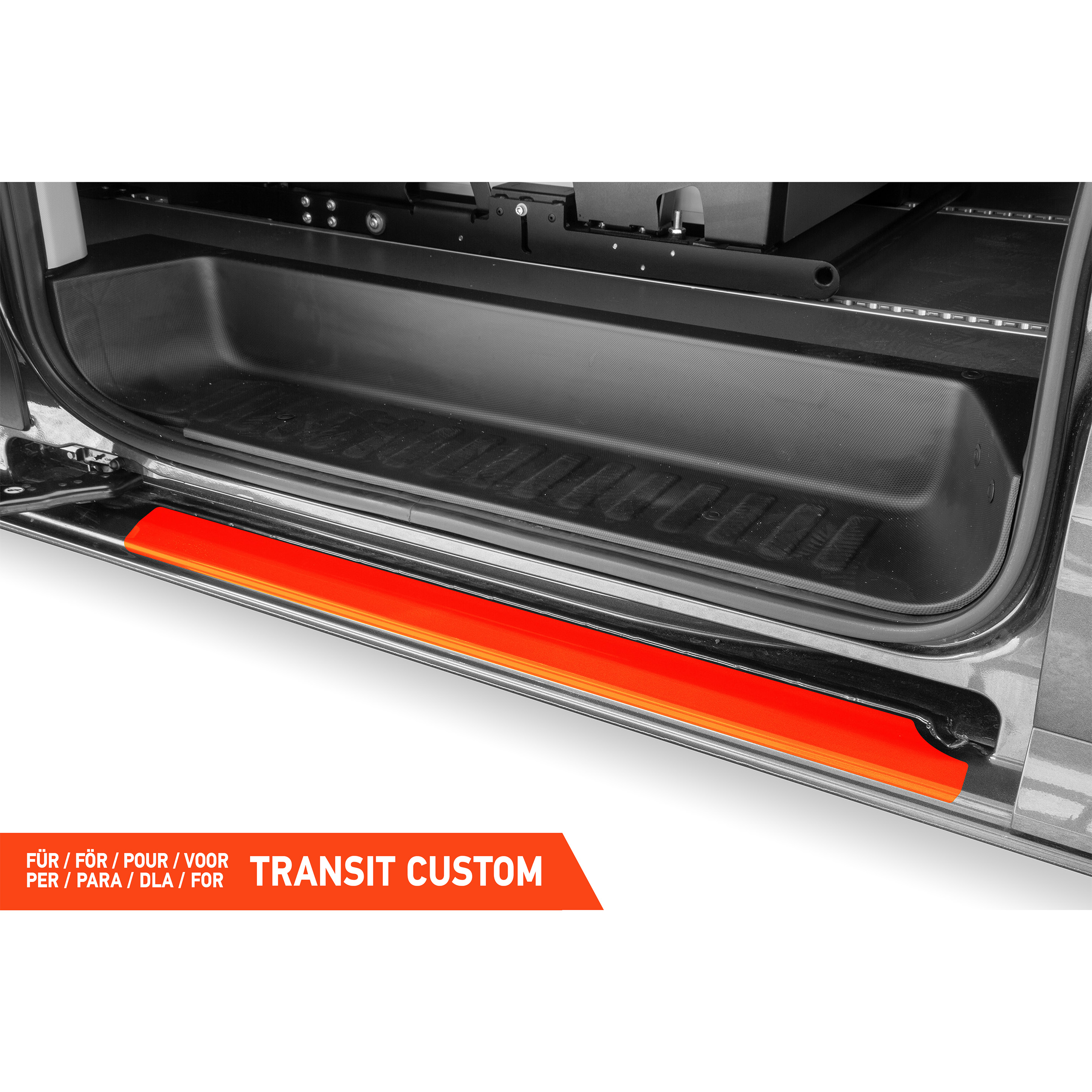 Einstiegsleisten Schutz für Ford Transit Custom 2 (II) V710 I 2023 - 2026 im 4er Set