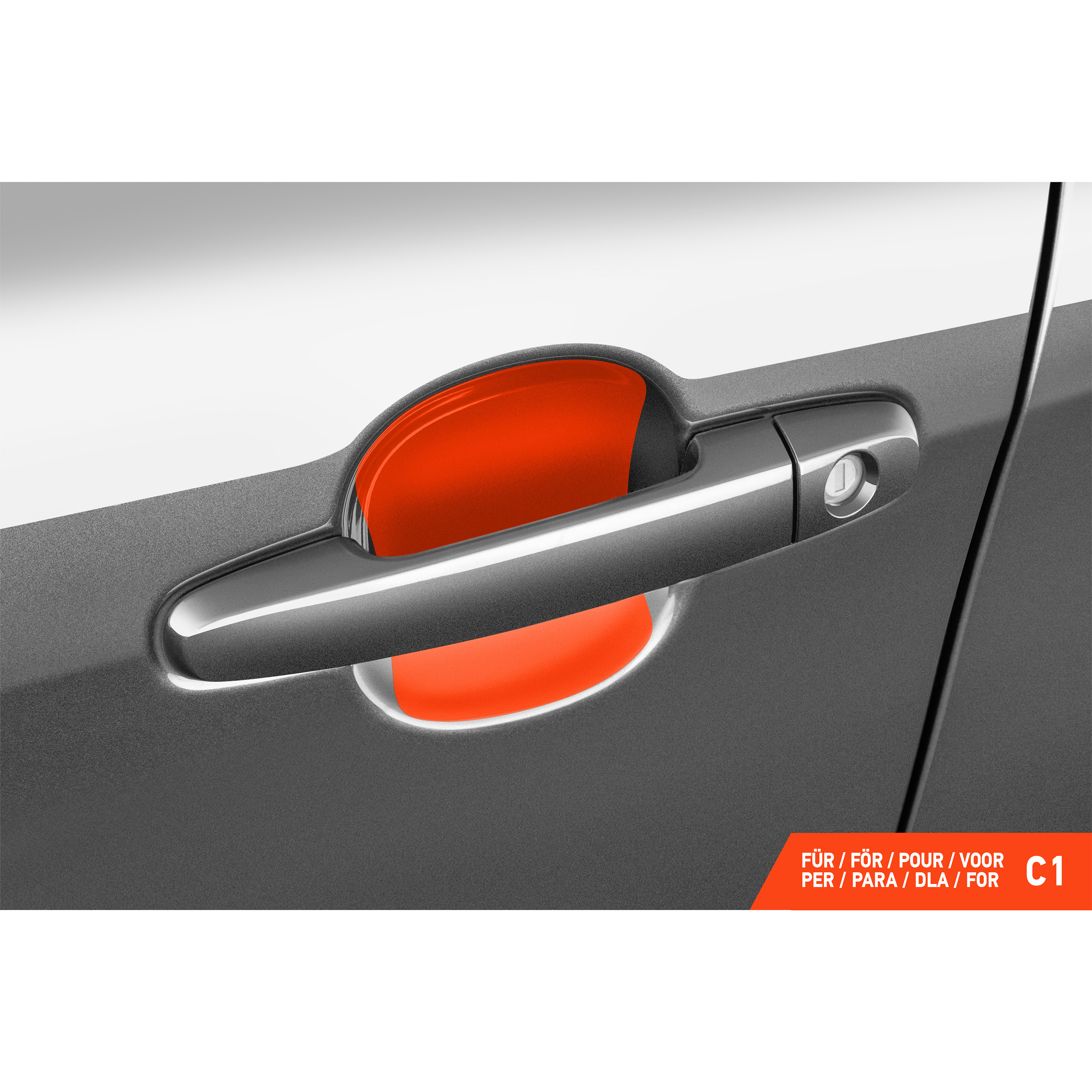 Auto Türgriffmulden Schutzfolie für Citroën C1 2 (II) I 2014 - 2022 im 4er Set