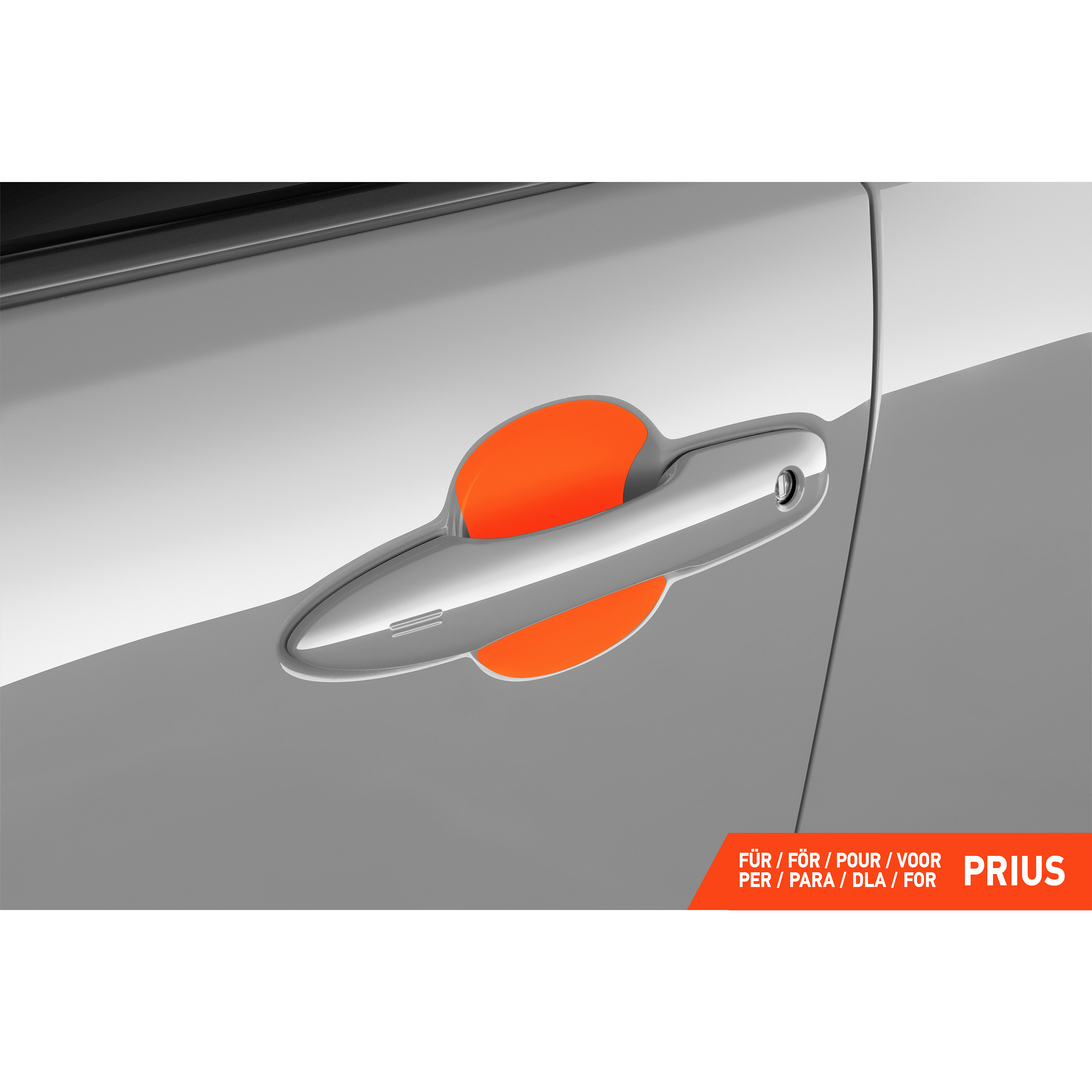 Auto Türgriffmulden Schutzfolie für Toyota Prius 5 (V) W6 I 2023 - 2026 im 4er Set