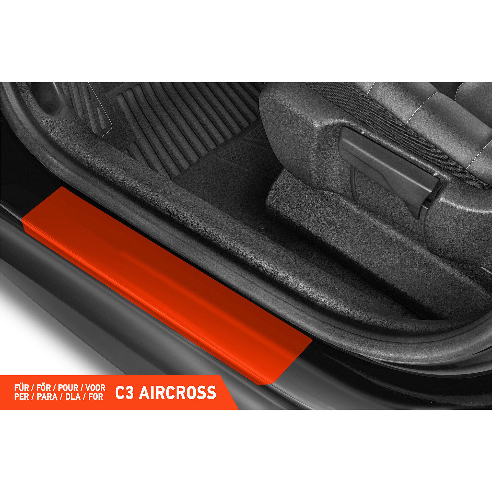 Einstiegsleisten Schutz für Citroën C3 Aircross 2 (II) I 2017 - 2026 im 4er Set