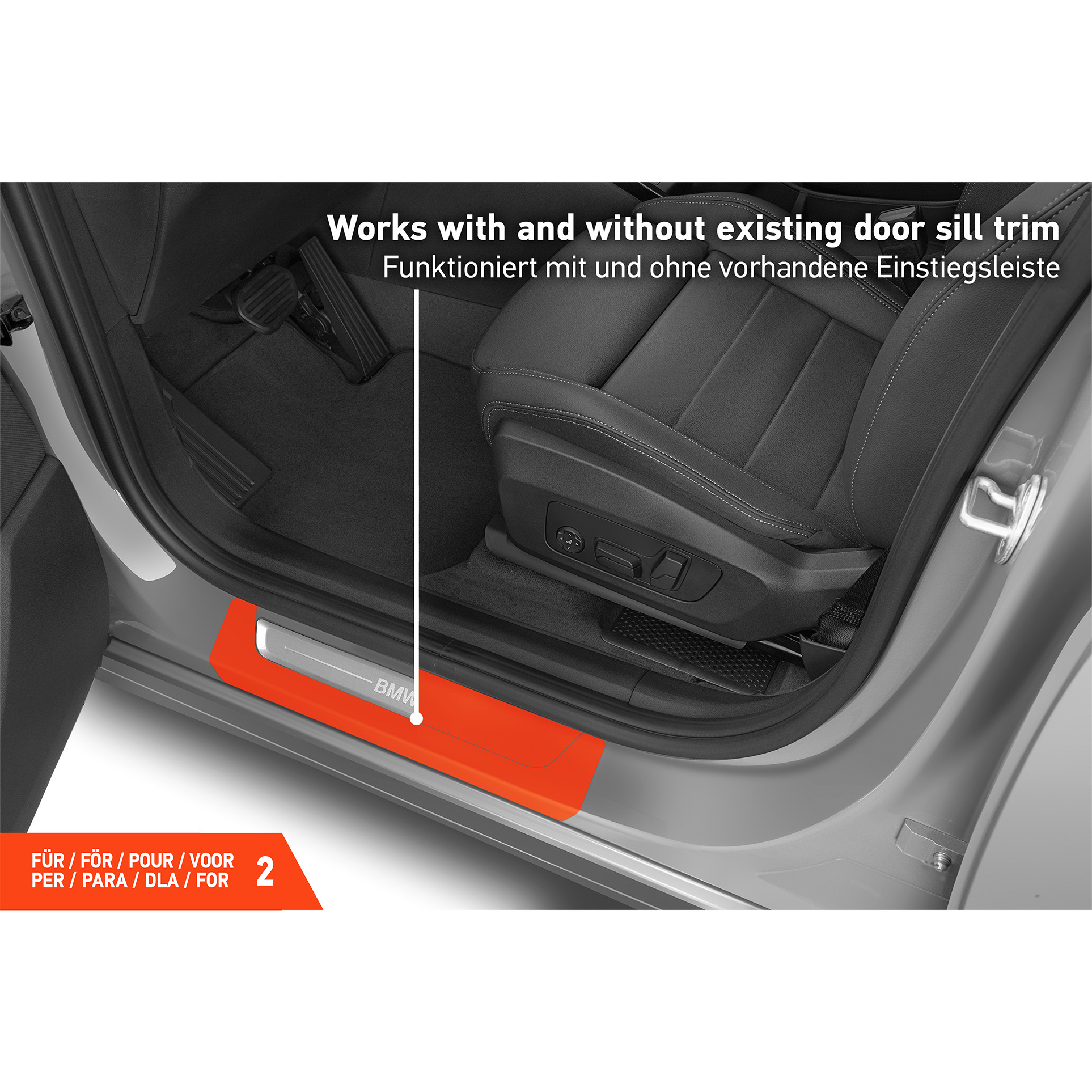 Einstiegsleisten Schutz für BMW 2er Active Tourer 2 (II) U06 I 2021 - 2026 im 4er Set