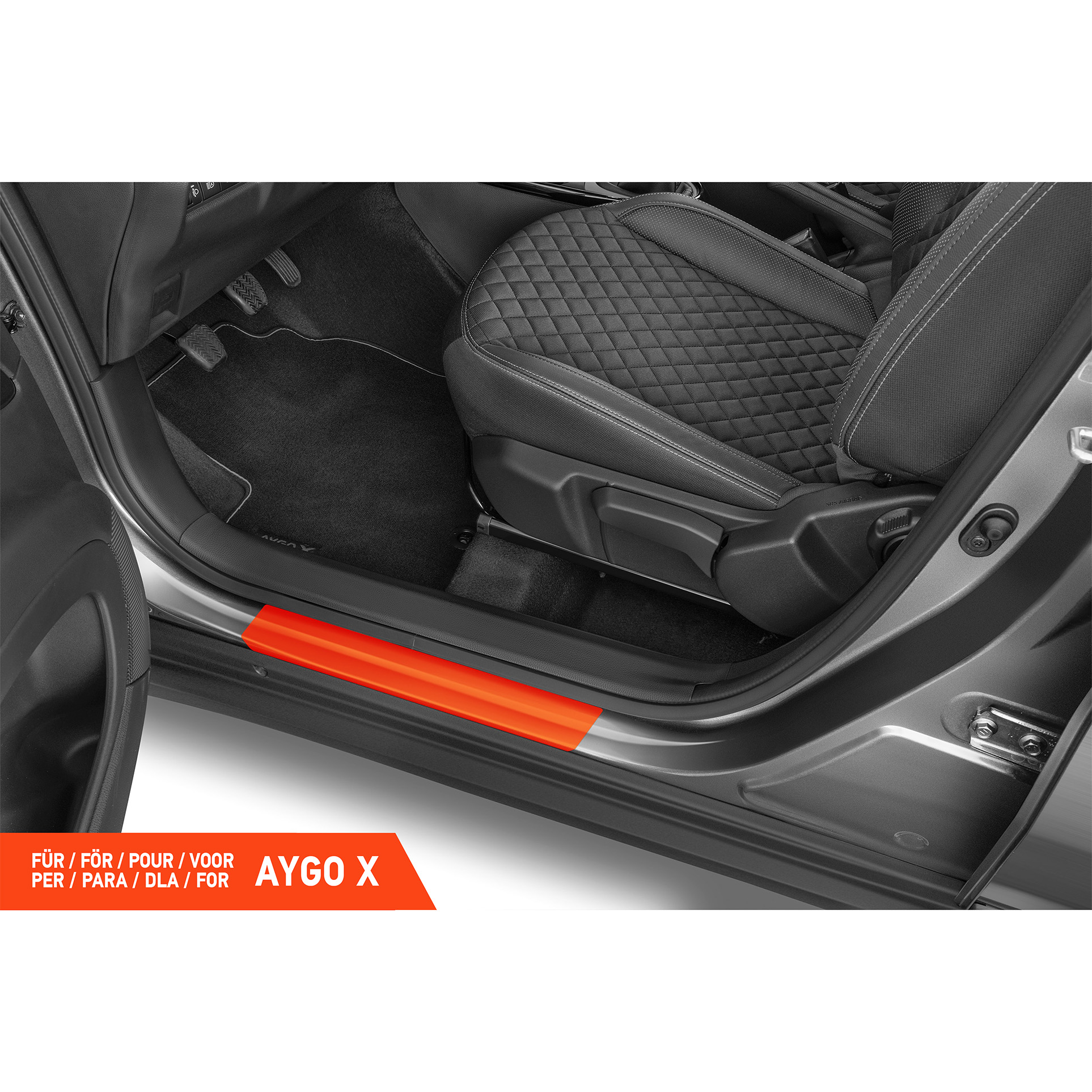 Einstiegsleisten Schutz für Toyota Aygo X 3 (III) I 2022 - 2026 im 4er Set