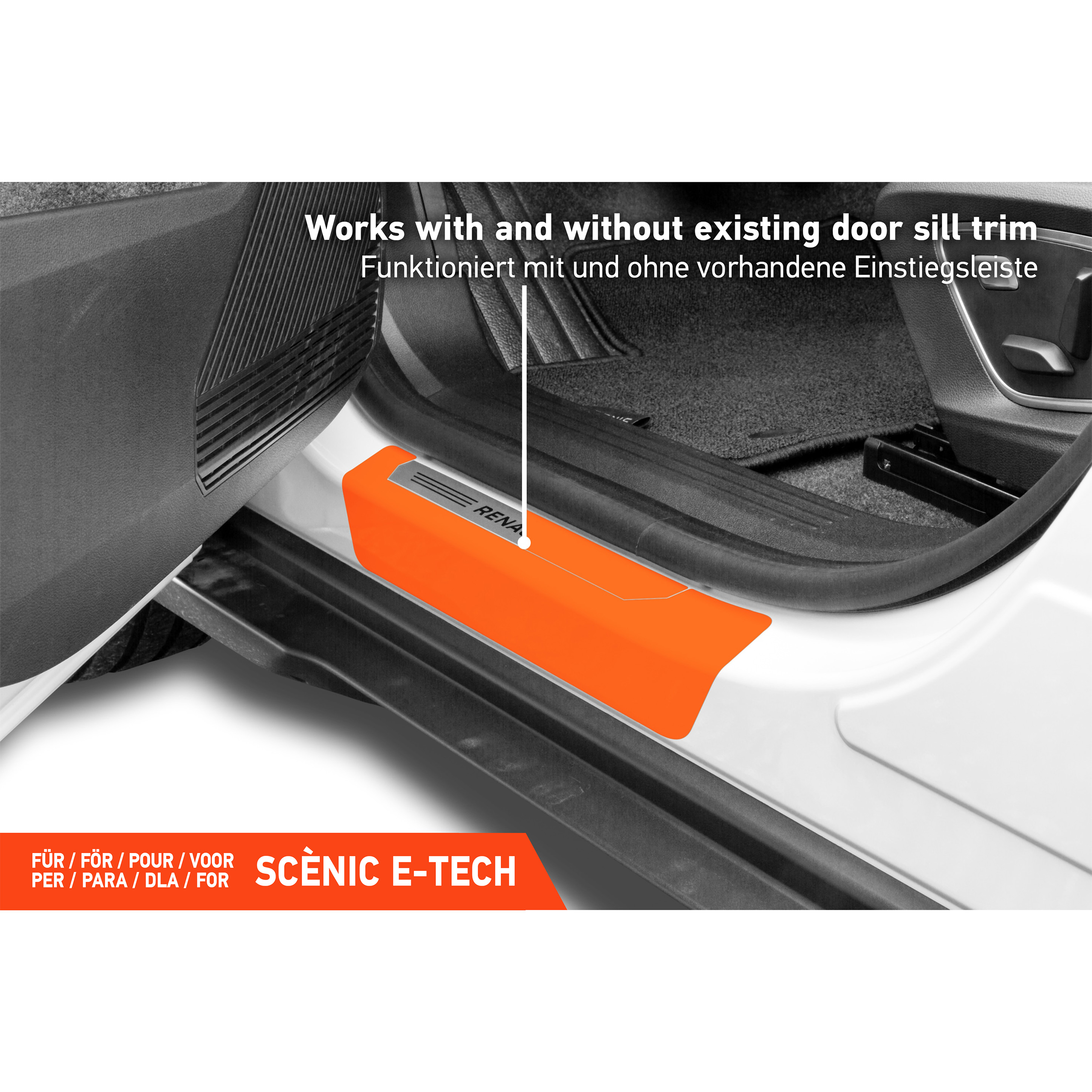 Einstiegsleisten Schutz für Renault Scénic E-Tech I 2024 - 2026 im 4er Set