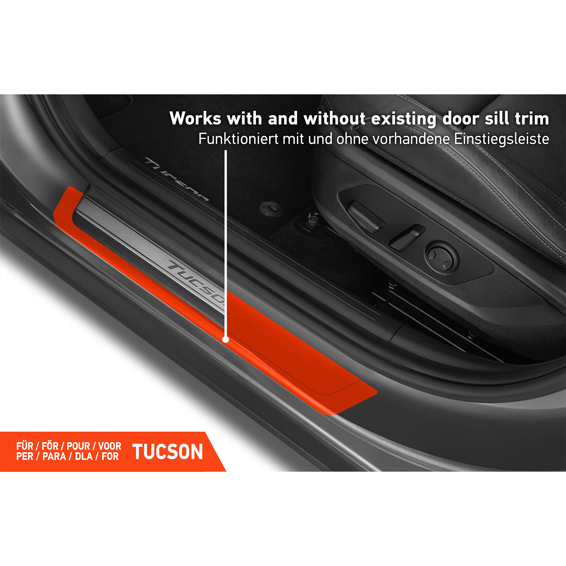 Einstiegsleisten Schutz für Hyundai Tucson 4 (IV) NX4 I 2020 - 2026 im 4er Set