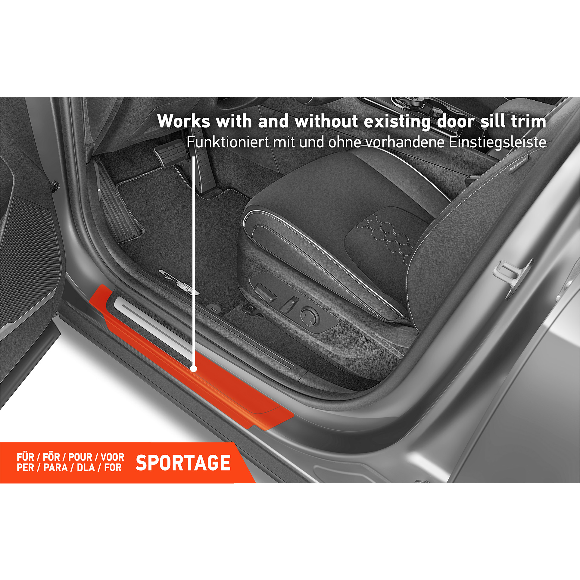 Einstiegsleisten Schutz für Kia Sportage 5 (V) NQ5 I 2021 - 2026 im 4er Set