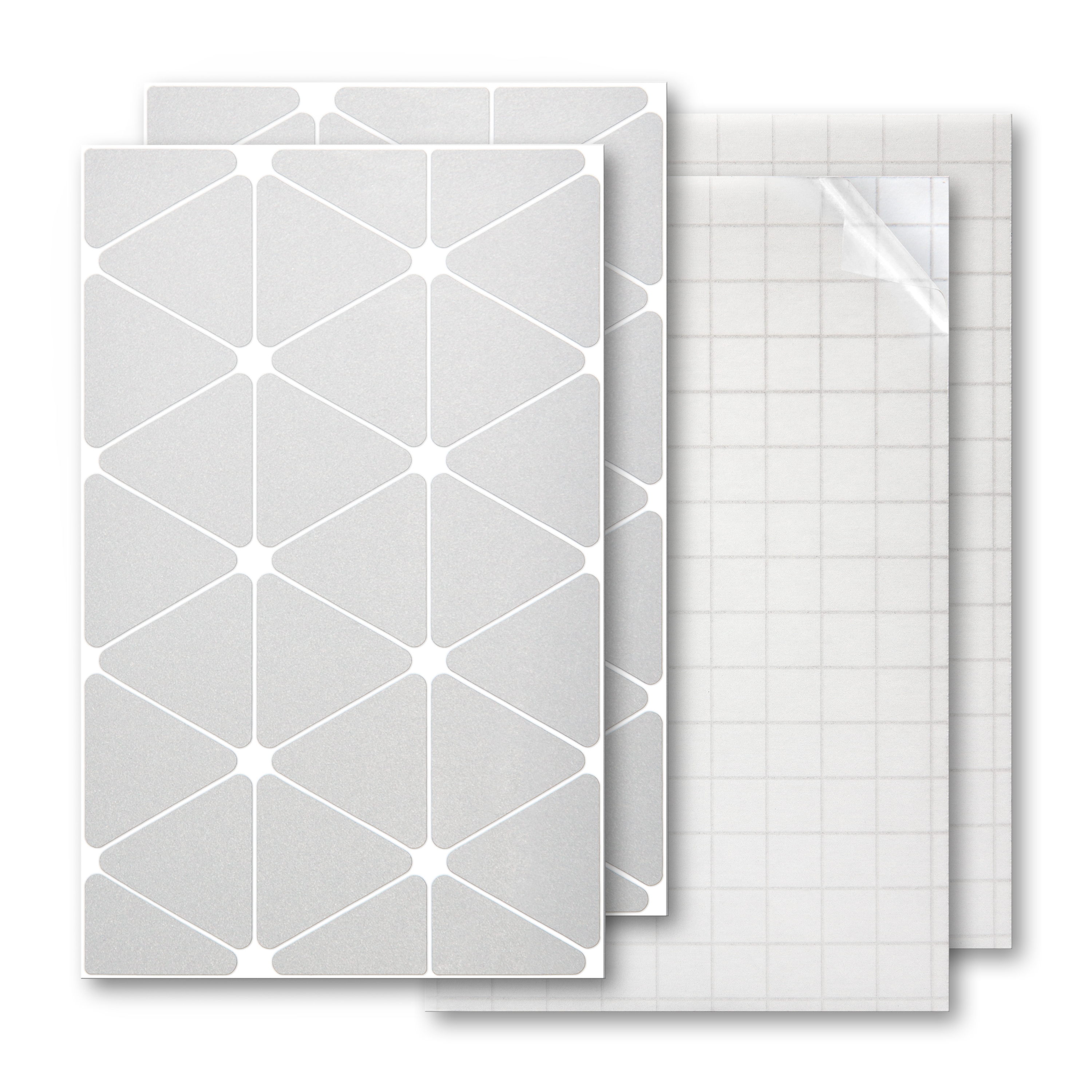 Reflektoren Sticker Set - Dreiecke groß  - für Fahrrad Roller Kinderwagen