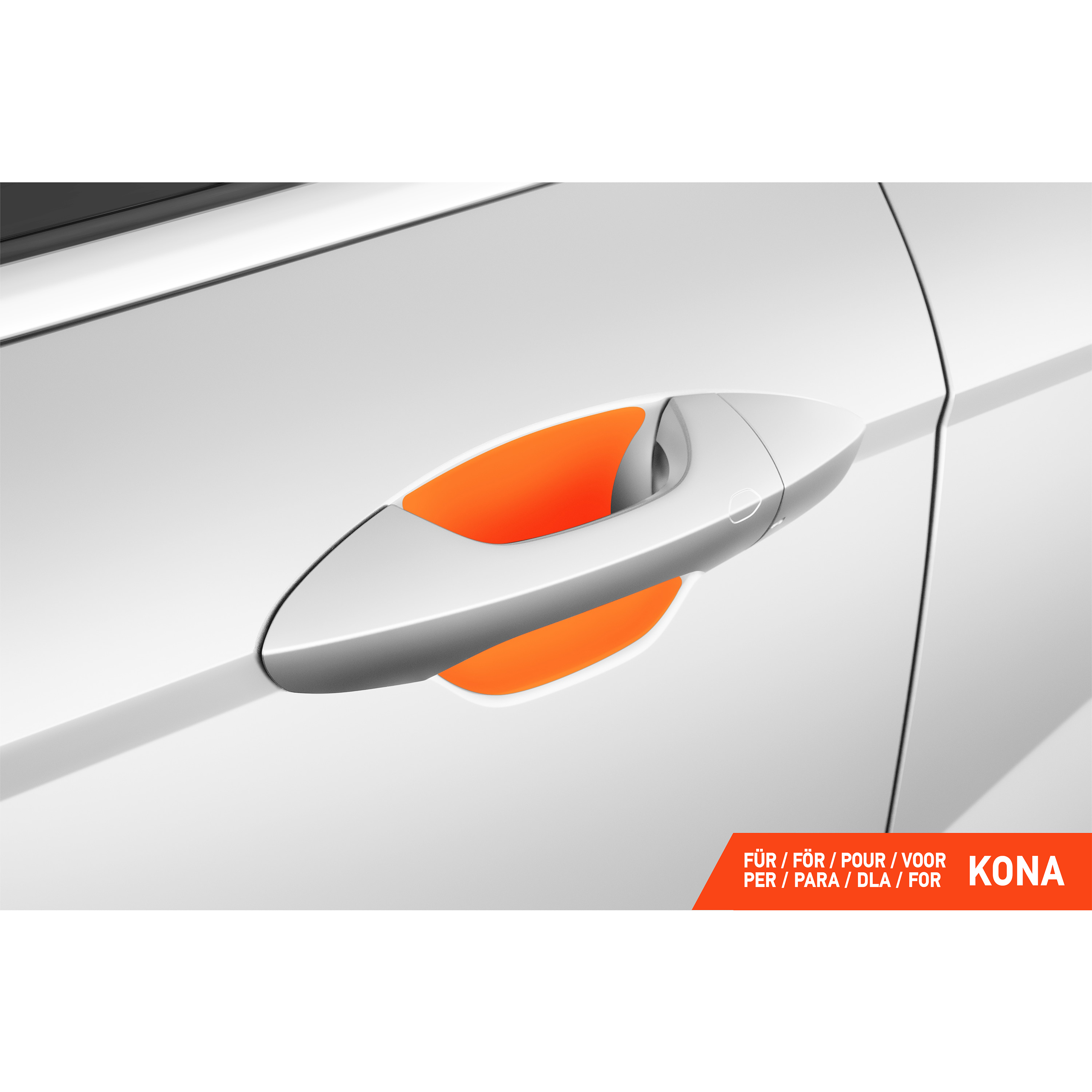 Auto Türgriffmulden Schutzfolie für Hyundai Kona 2 (II) SX2 I 2023 - 2026 im 4er Set
