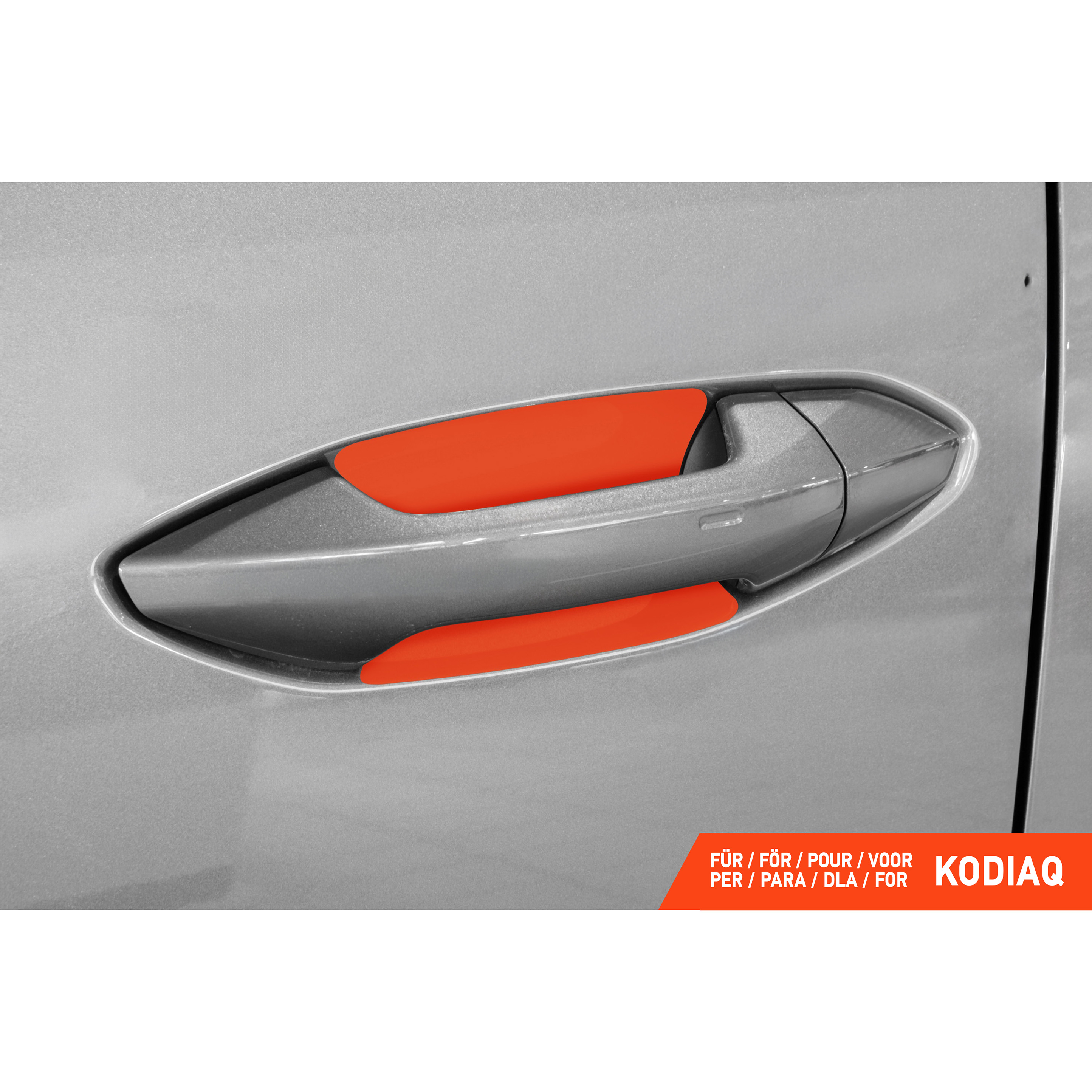Auto Türgriffmulden Schutzfolie für Skoda Kodiaq 2 (II) PS7 I 2023 - 2026 im 4er Set